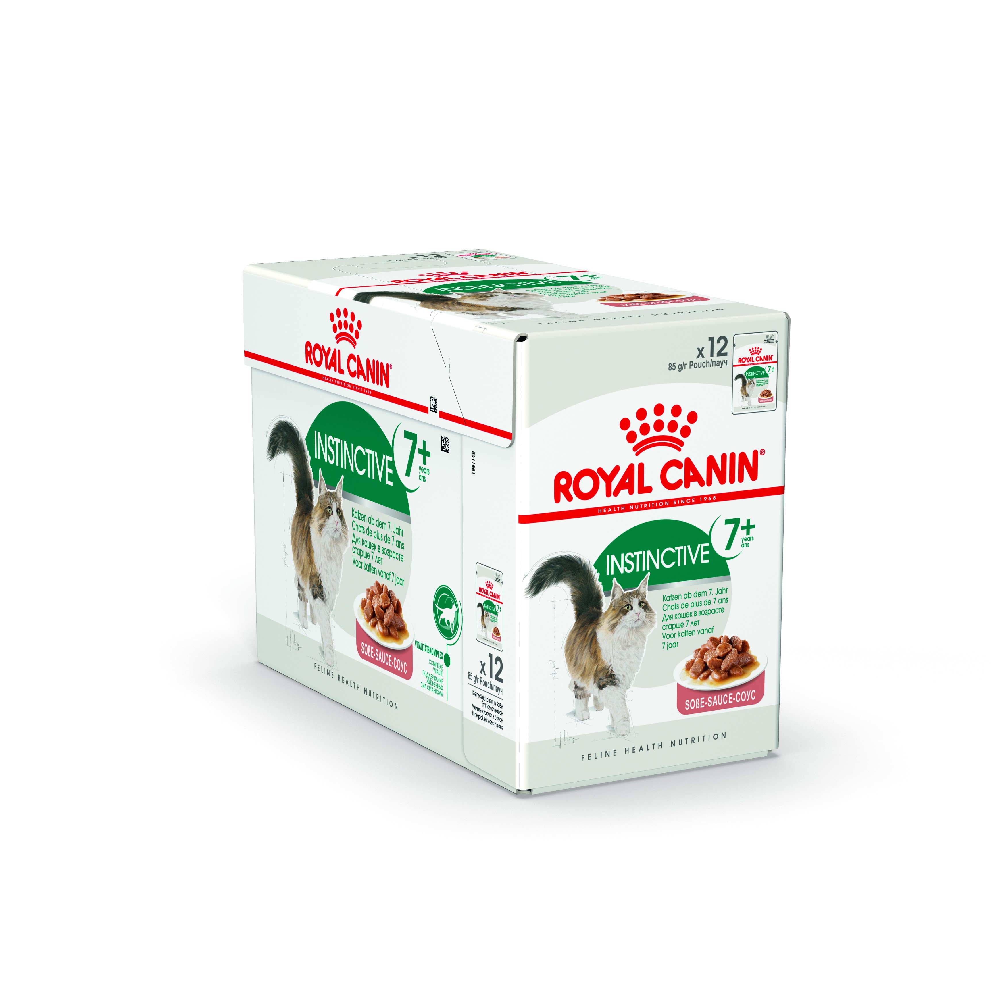 ROYAL CANIN® Instinctive 7+ in Gravy (brokjes in saus)Volledig natvoer voor katten vanaf 7 jaar 0,085kg 