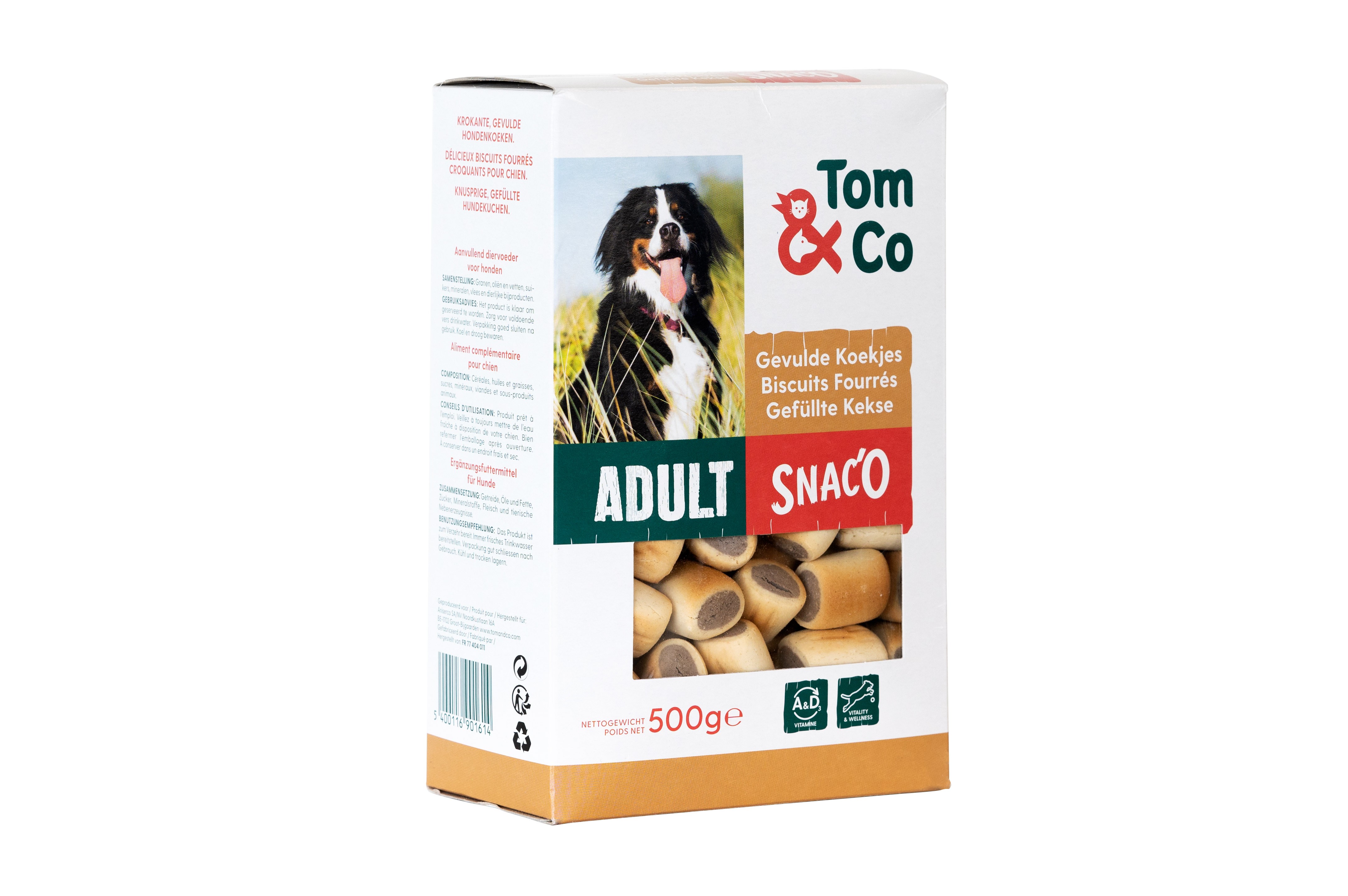 Tom&Co Biscuits Fourres 500G