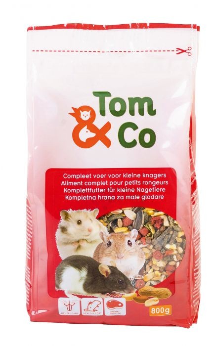 Tom&Co Aliment Complet Petits Rongeurs 800Gr
