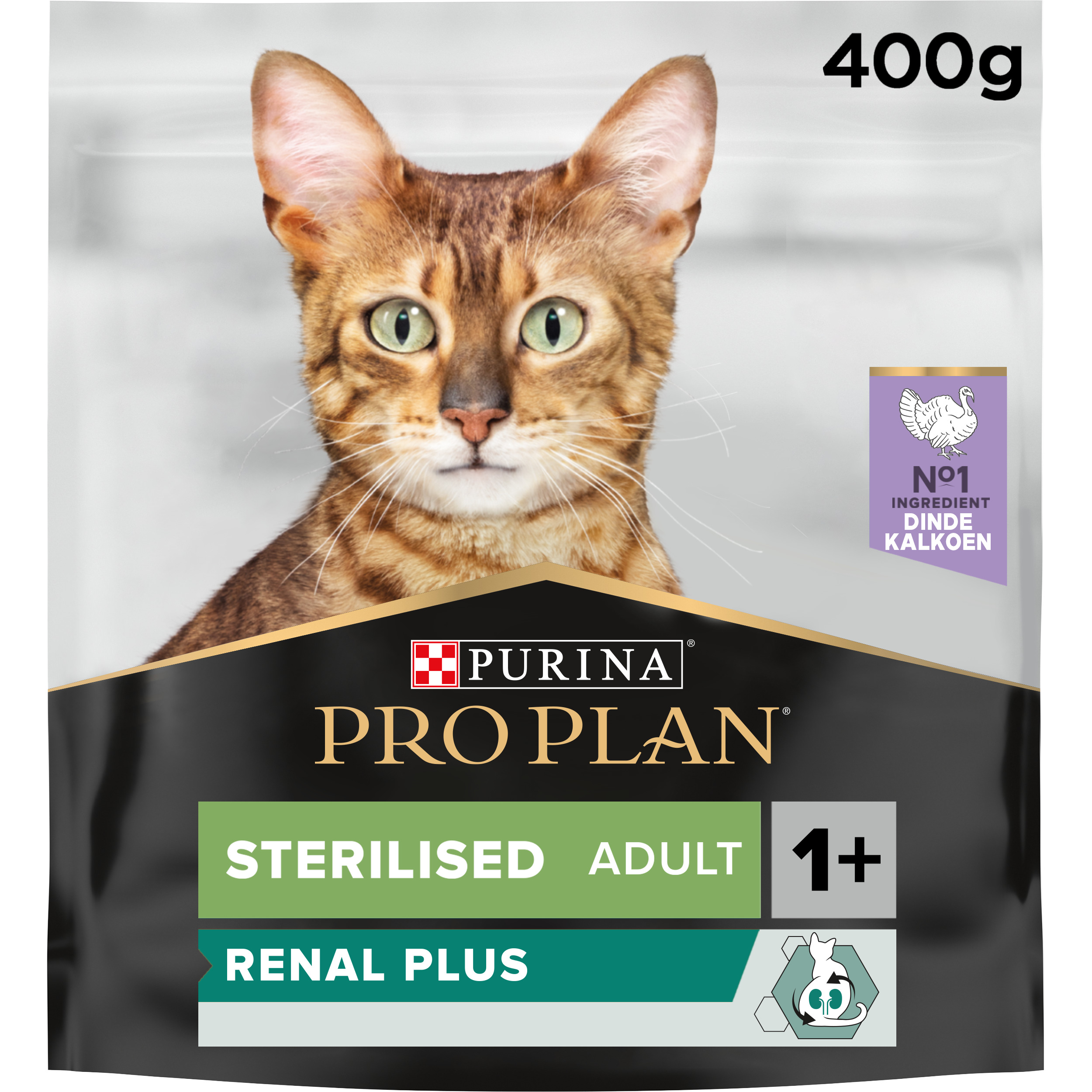 Kattenvoer Renal Plus (Adult / Sterilised) Kalkoen 400g