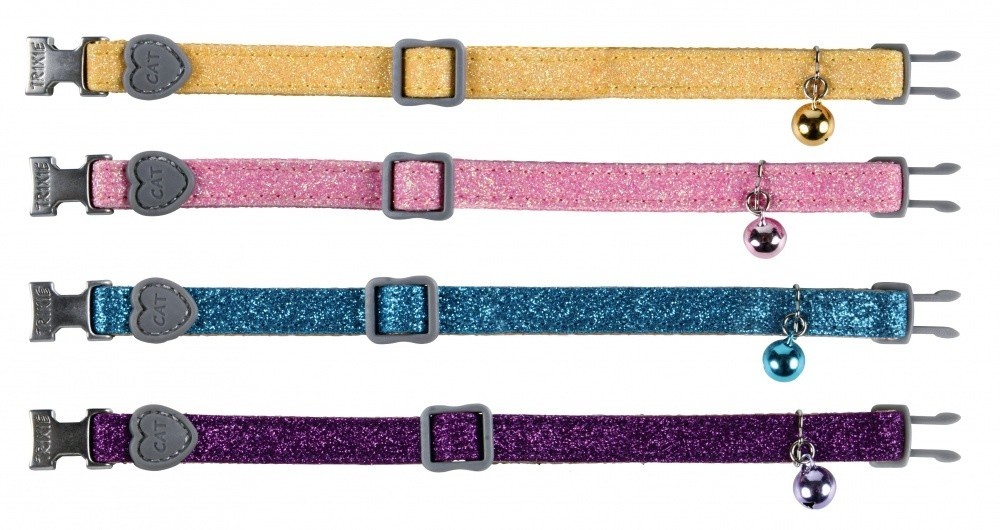 Trixie Collier Chat Glitter Couleurs Melangees