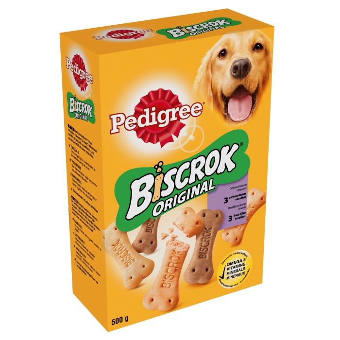 Pedigree Biscrok Snacks Original 3 Smaken 500G
