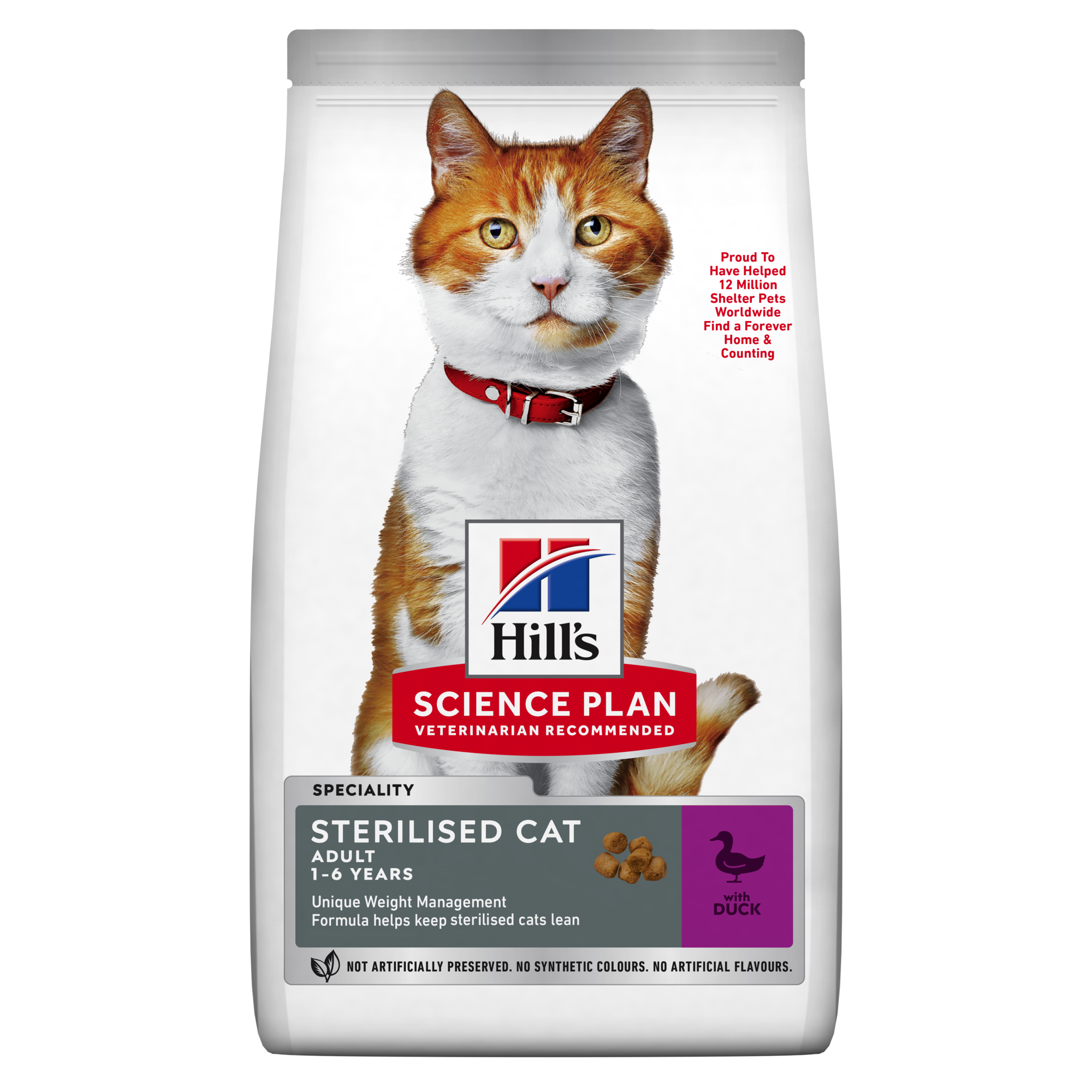 HILL'S SCIENCE PLAN Young Adult Sterilised Cat Kattenvoer met Eend 1,5kg
