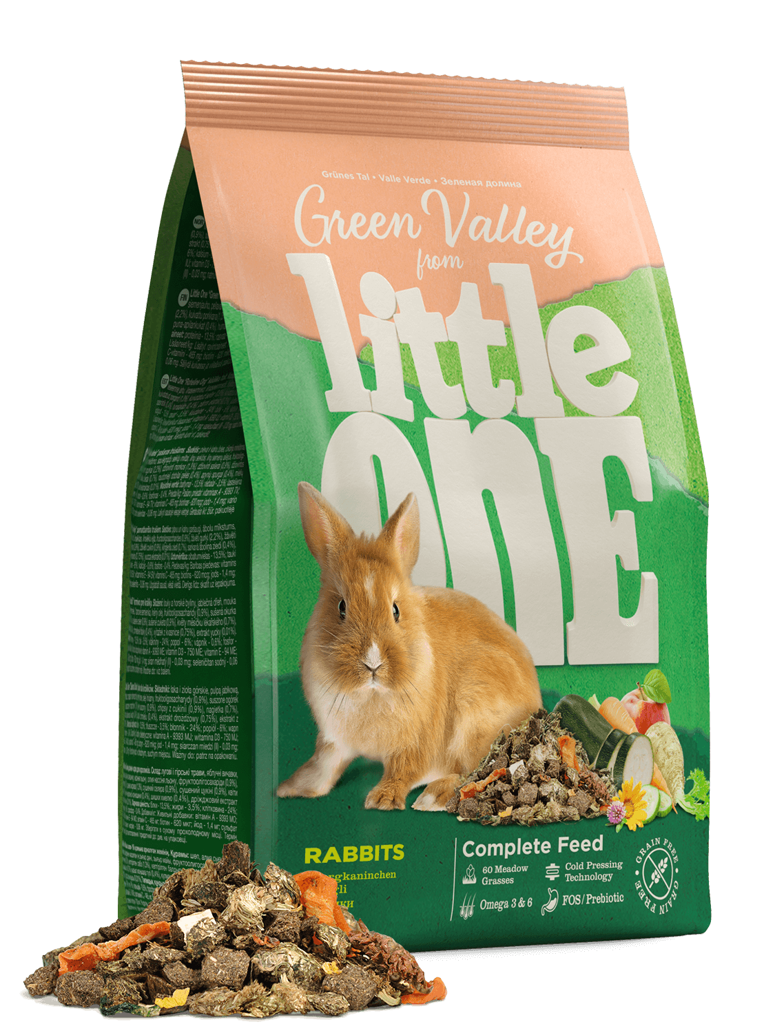 Aliments sans grains pour lapins 750g