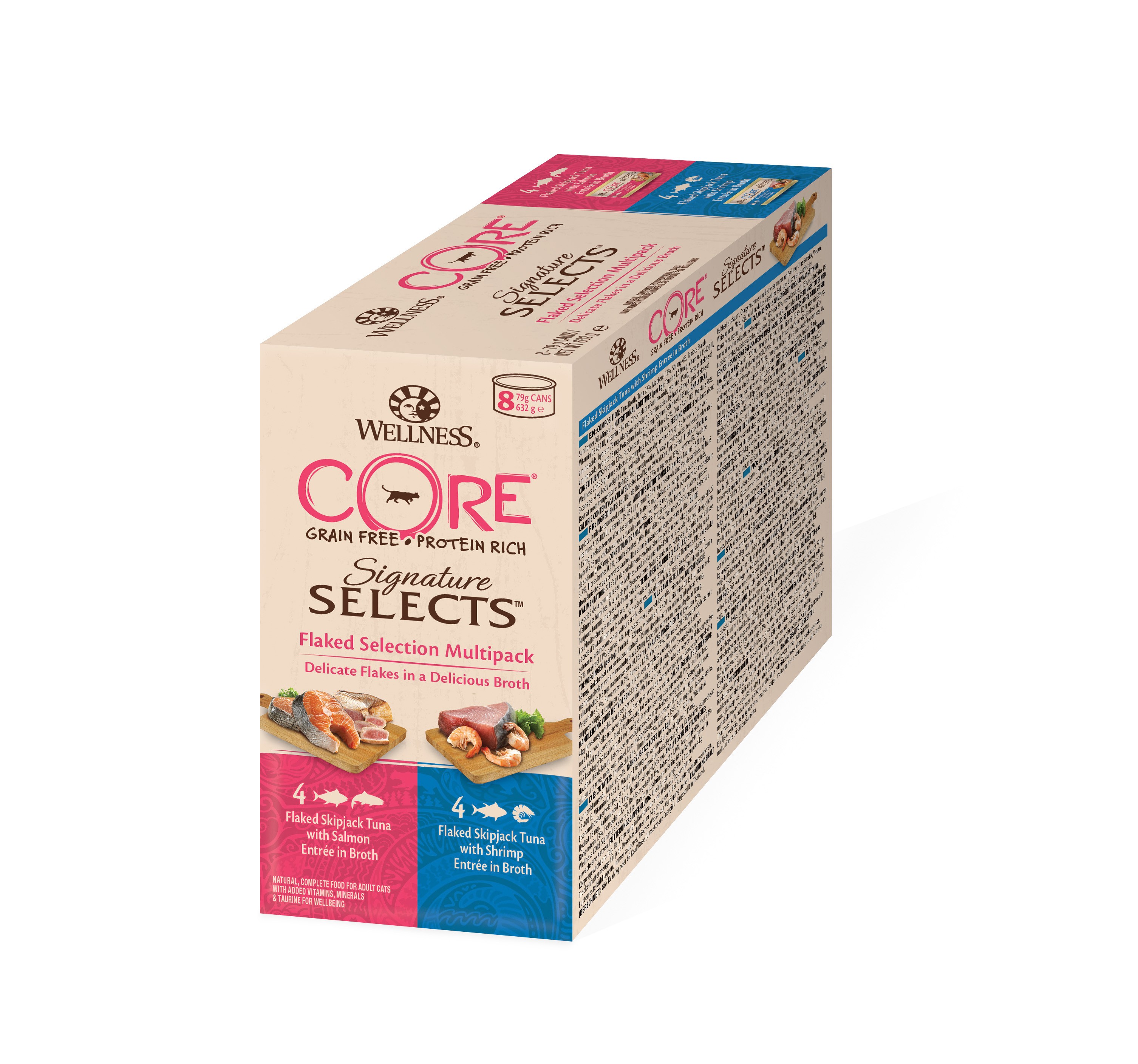 Wellness Core Grain Free Signature Selects Thon Multipack 8X79G Pour Chat