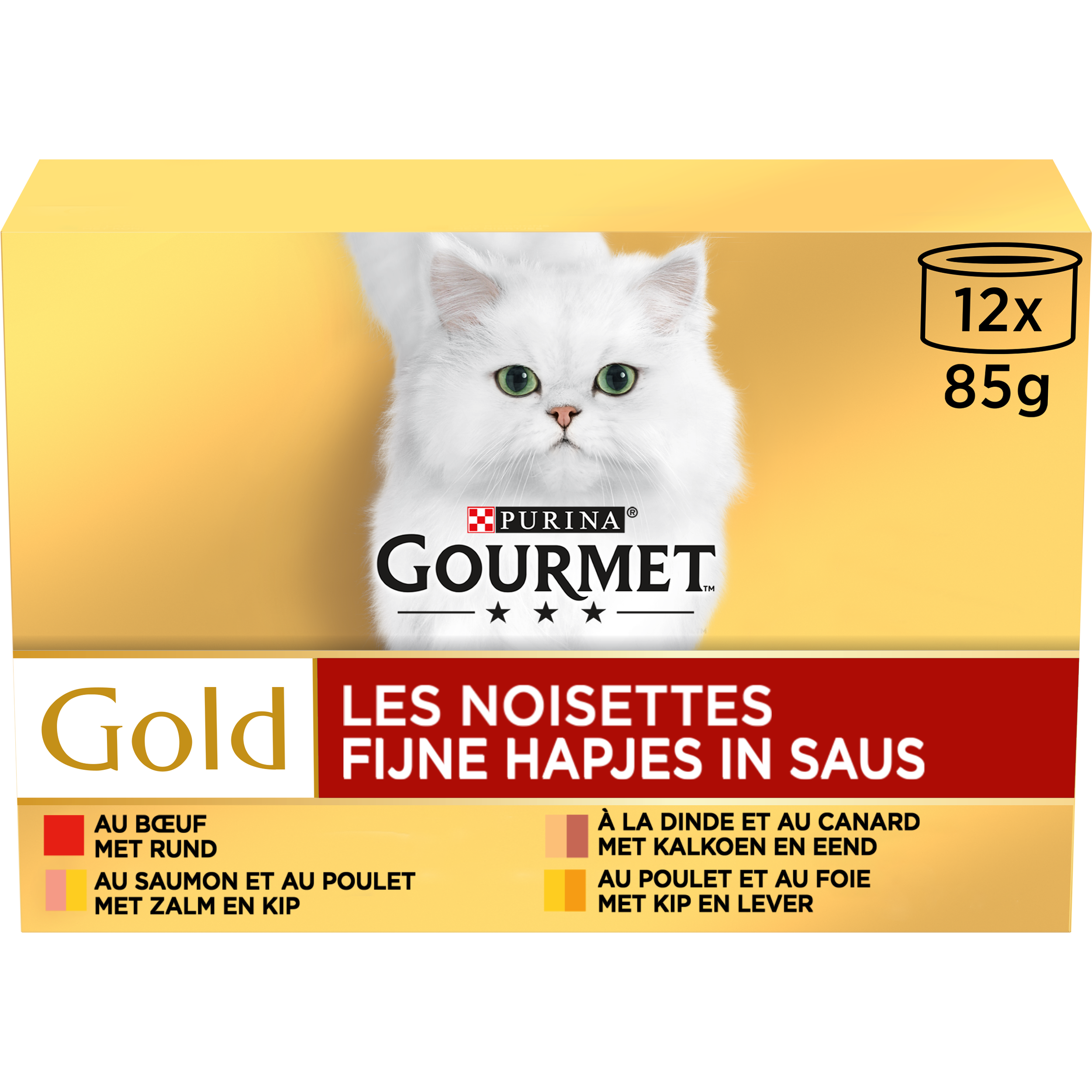 GOURMET Gold Les Noisettes 12x85g adult 