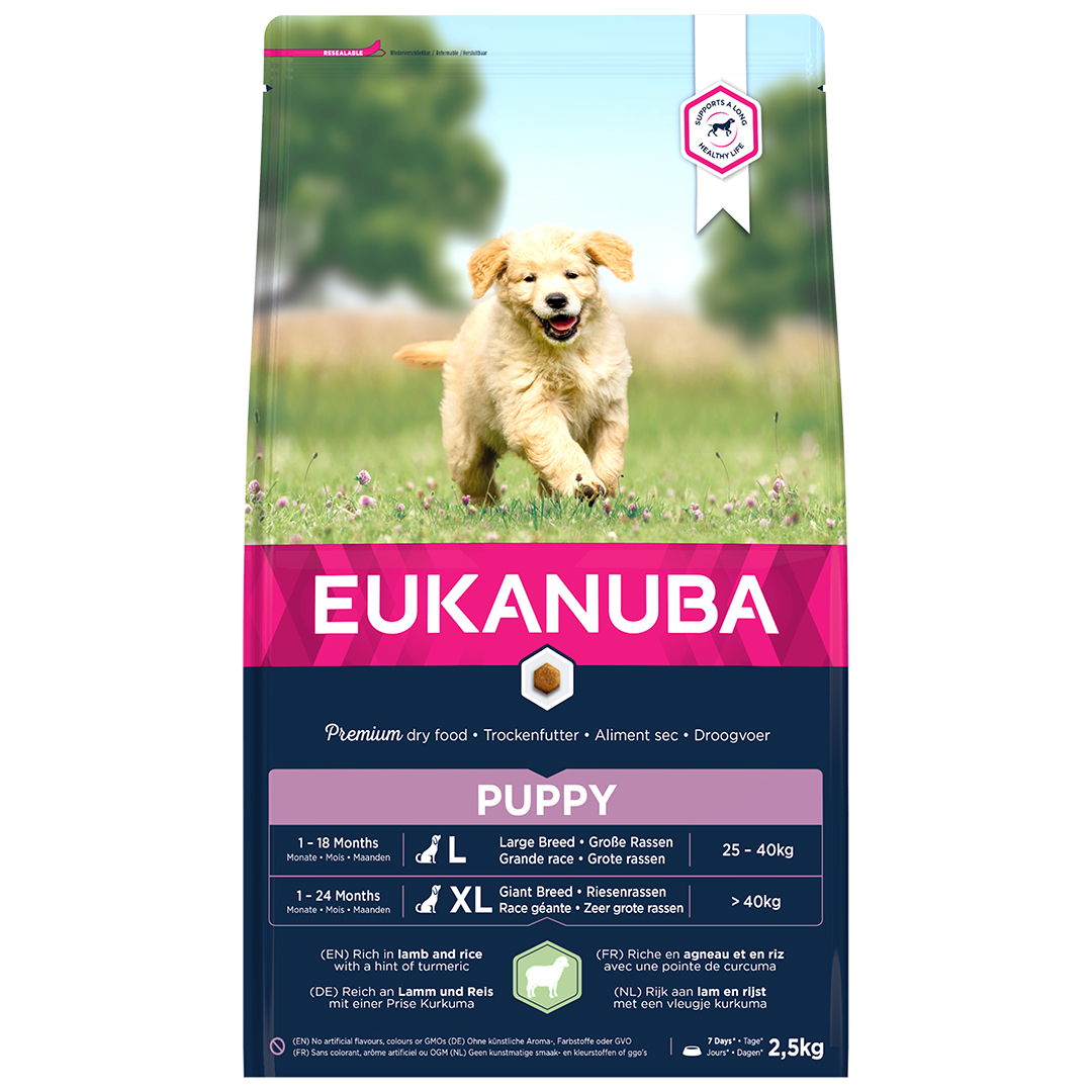 Eukanuba Euk Dog Puppy&Junior Large Lamb&Rice 2,5Kg  