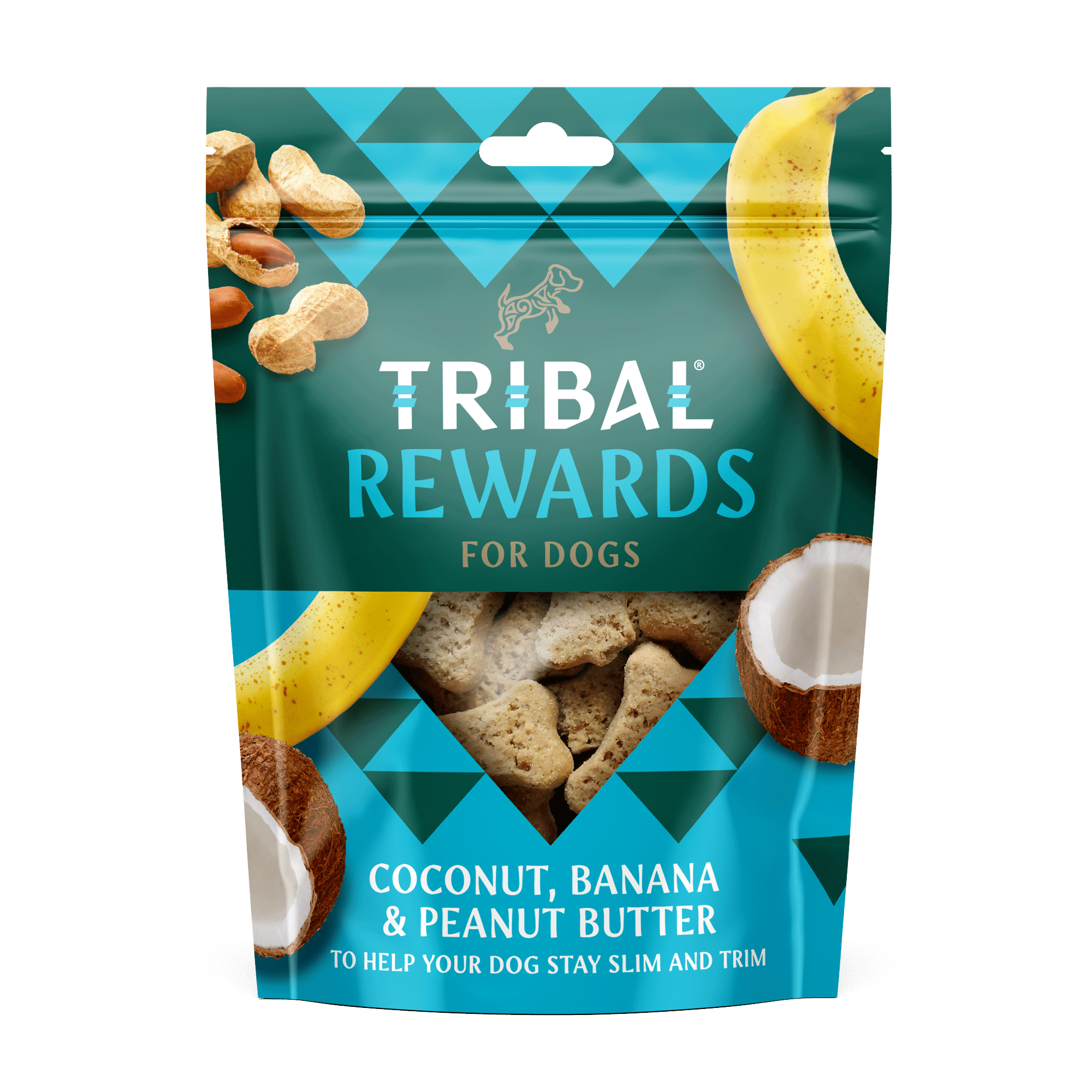 Tribal Friandises Rewards Noix De Coco, Banane & Beurre De Cacahuète Pour Chien Adulte 125G