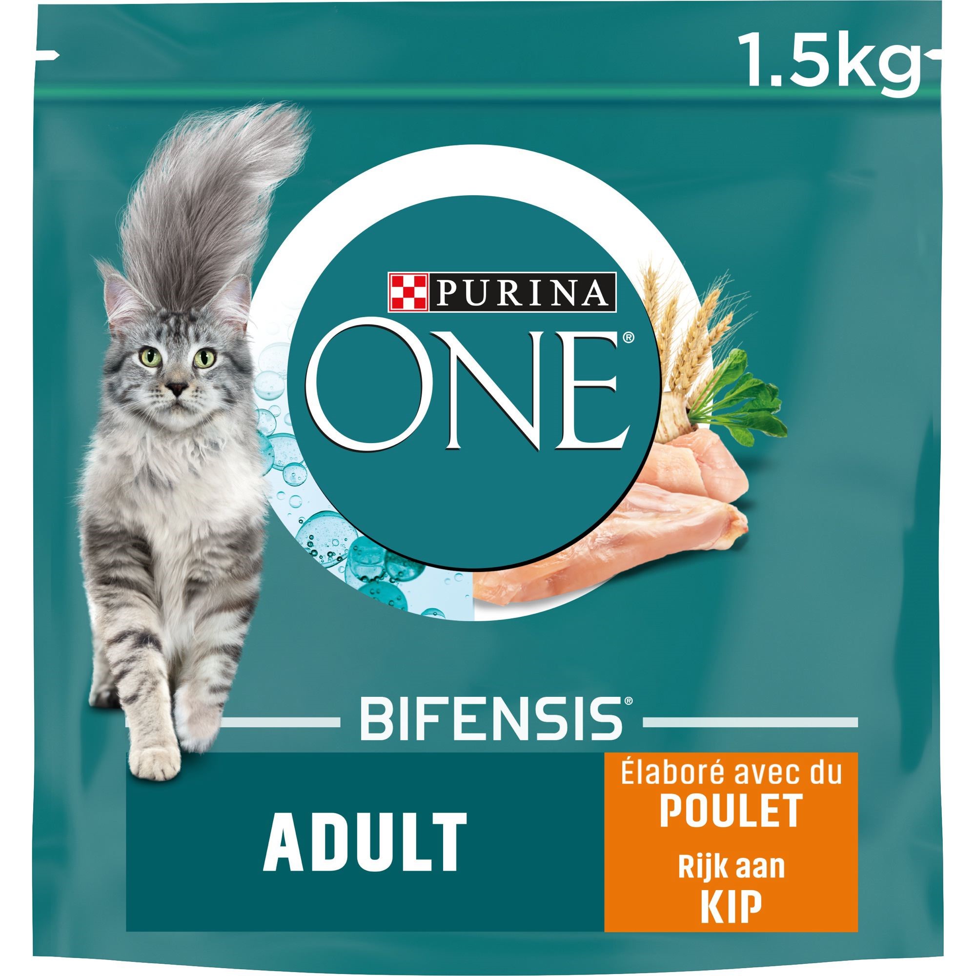 Purina One Bifensis® Adult Poulet Et Céréales Complètes  1,5Kg