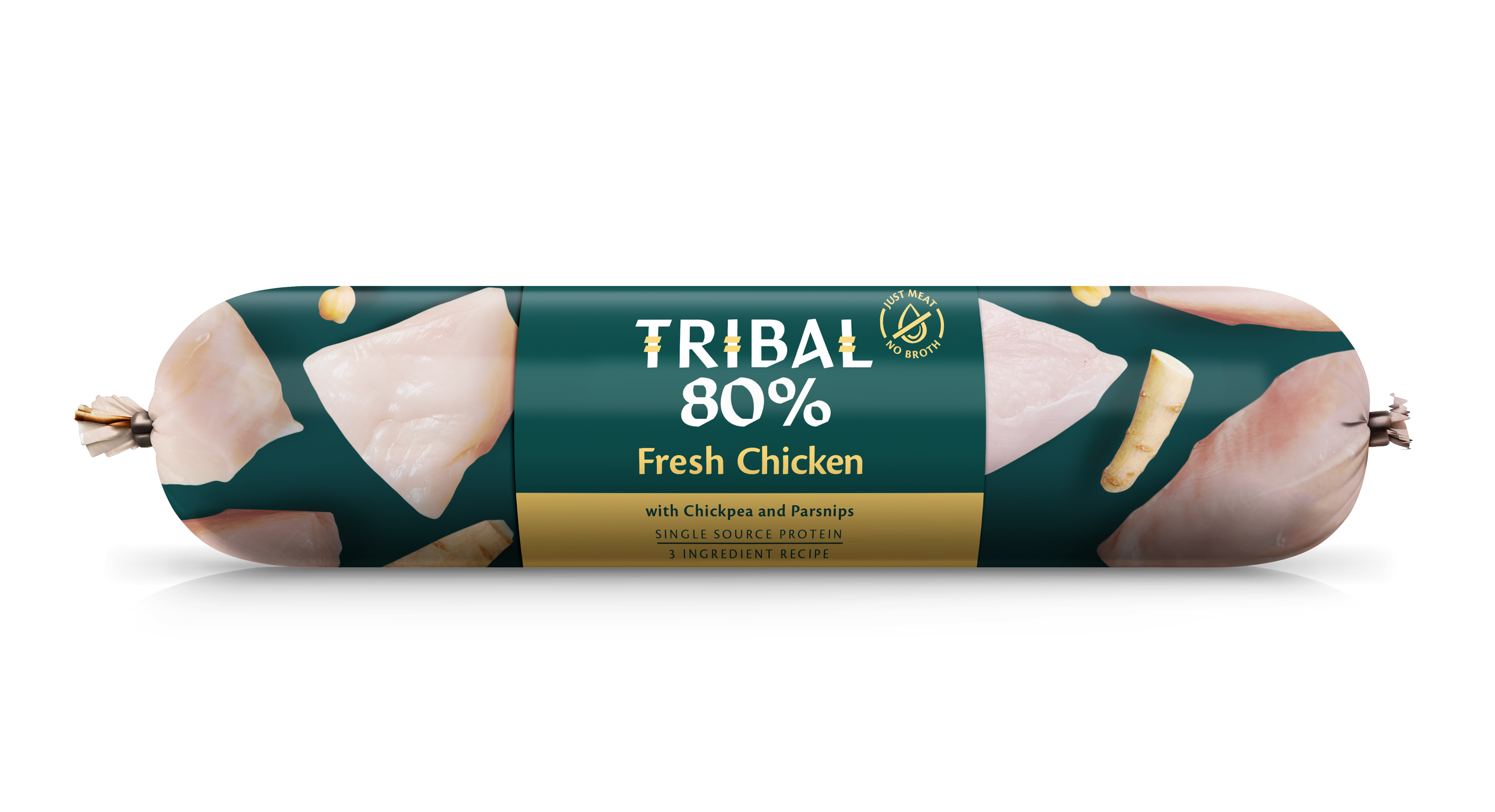 Tribal Saucisse 80% Poulet Pour Chien Adulte 750G