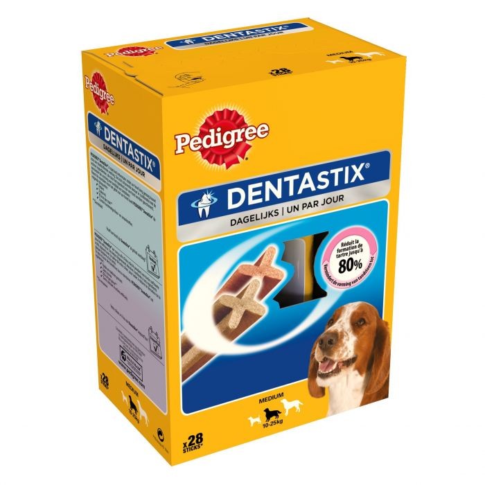 Pedigree Dentastix Dagelijks Snacks Medium 10-25 Kg 28 Stuks 720 G