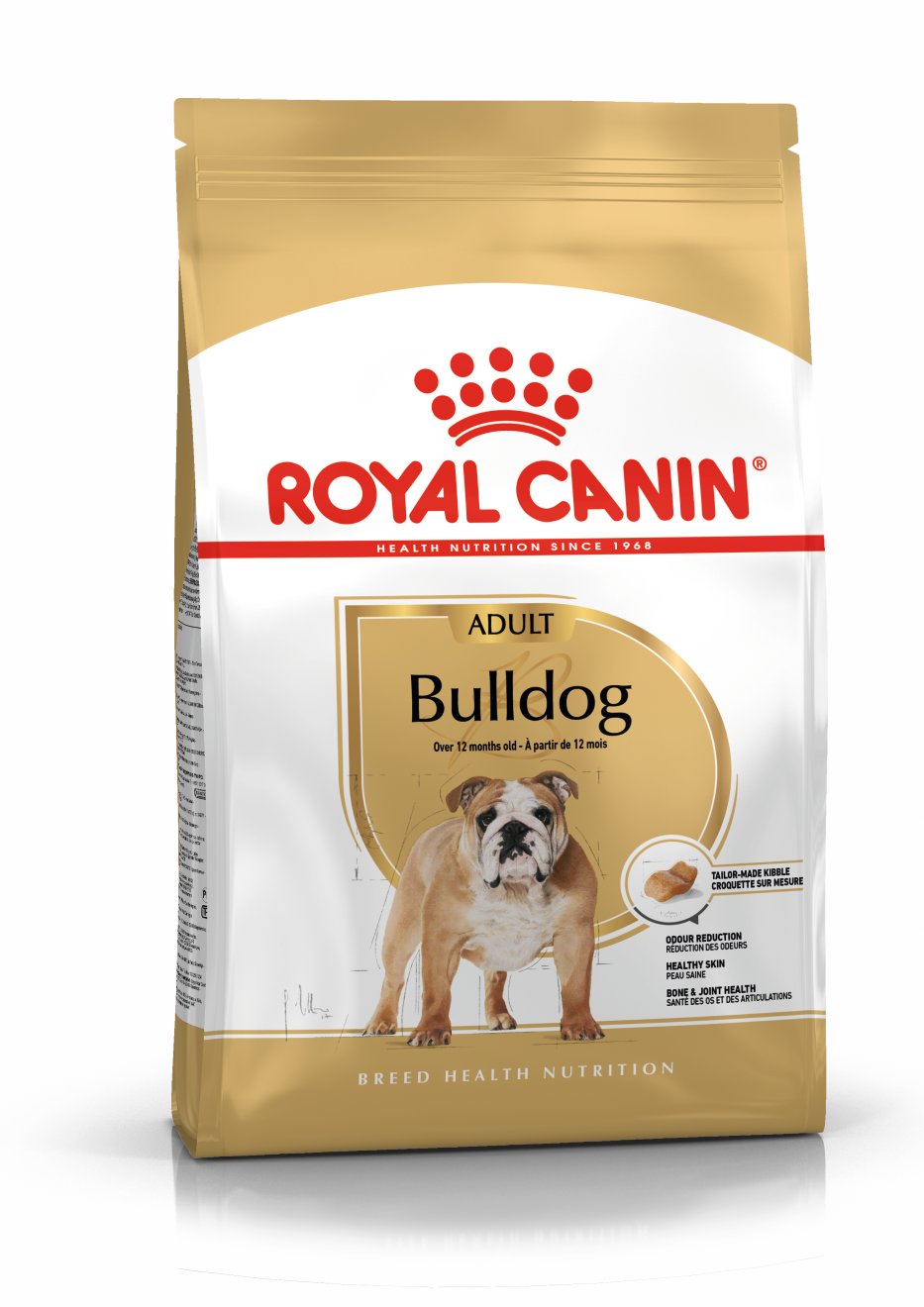 Royal Canin Bulldog Adult - Aliment pour chien Bulldog adulte et mature -À partir de 12 mois - 12kg
