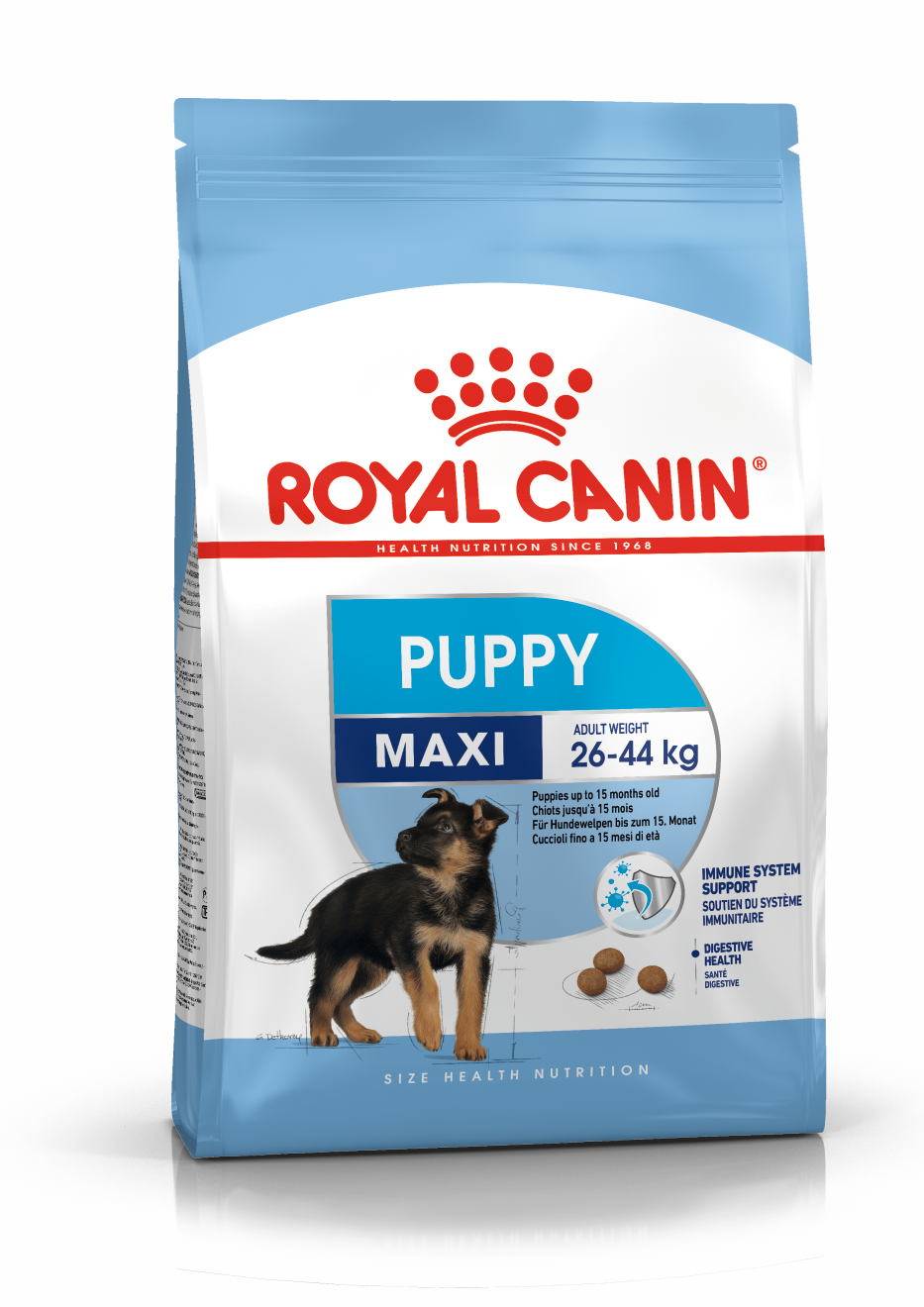 Royal Canin Maxi Puppy - Aliment pour chiots de grandes races (poids adulte de 26 à 44 kg) -Jusqu’à 15 mois - 4kg