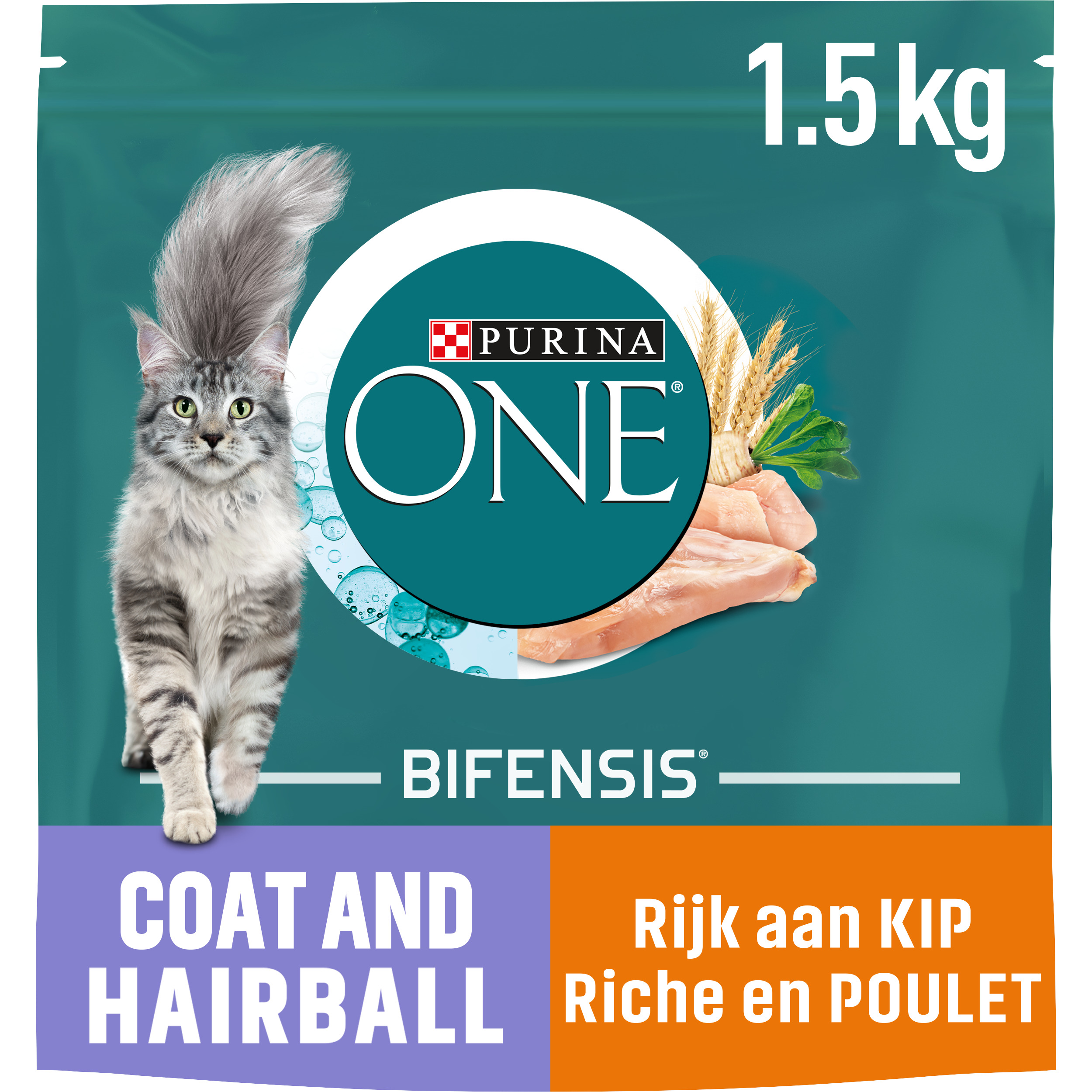 PURINA ONE Coat & Hairball Chicken 1,5kg adult 