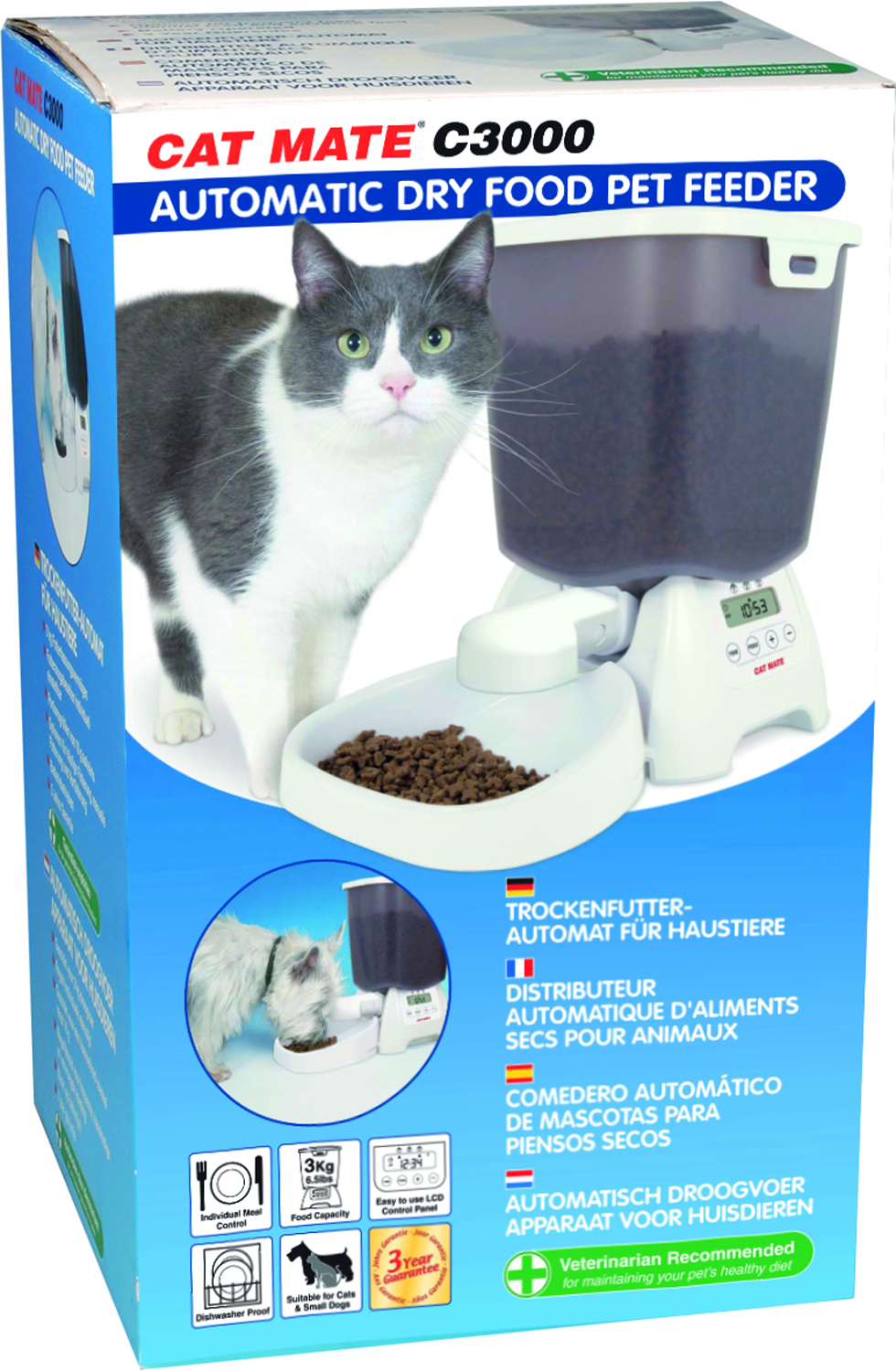 Distributeur automatique de nourriture Cat Mate C300 pour 3 repas
