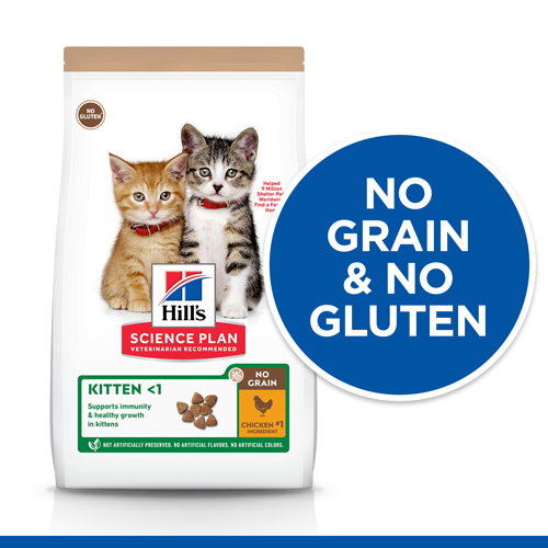 HILL'S SCIENCE PLAN Kitten No Grain kattenvoer met kip 1,5kg