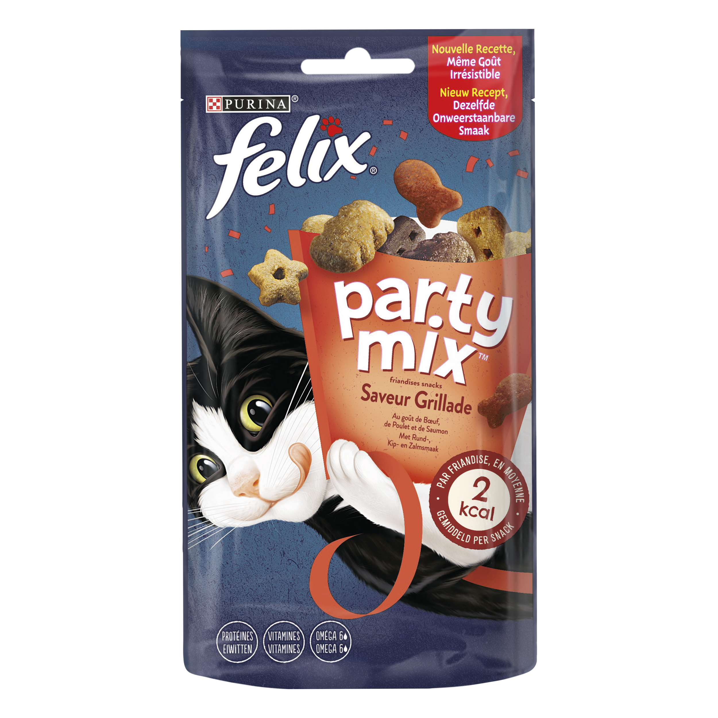 Felix Party Mix Grilled Kattensnacks   60G