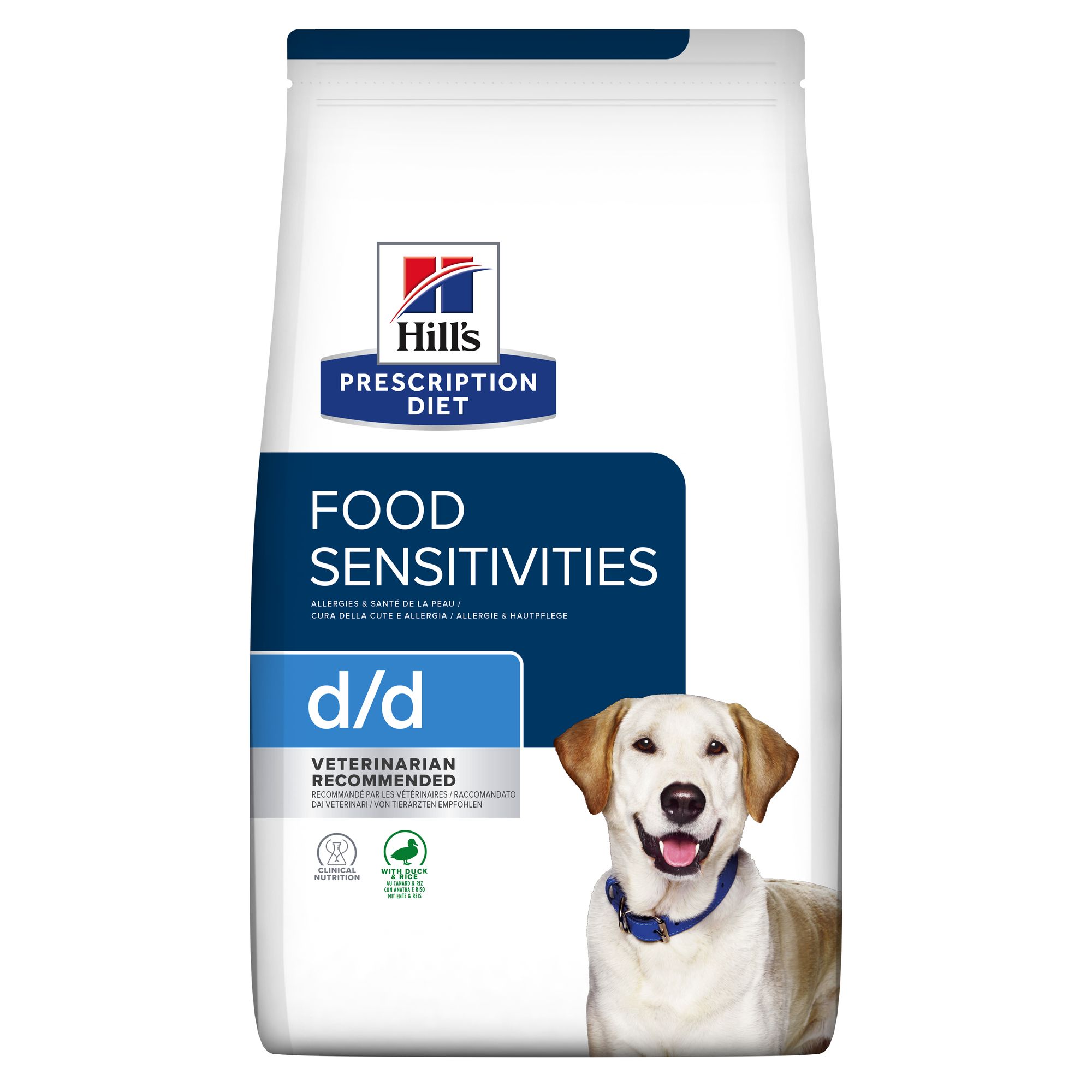 Hill's Prescription Diet d/d Food Sensitivities Hondenvoer met Eend & Rijst Zak 12kg