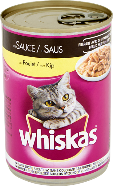 Whiskas Chat Boîtes En Sauce Au Poulet 400 G