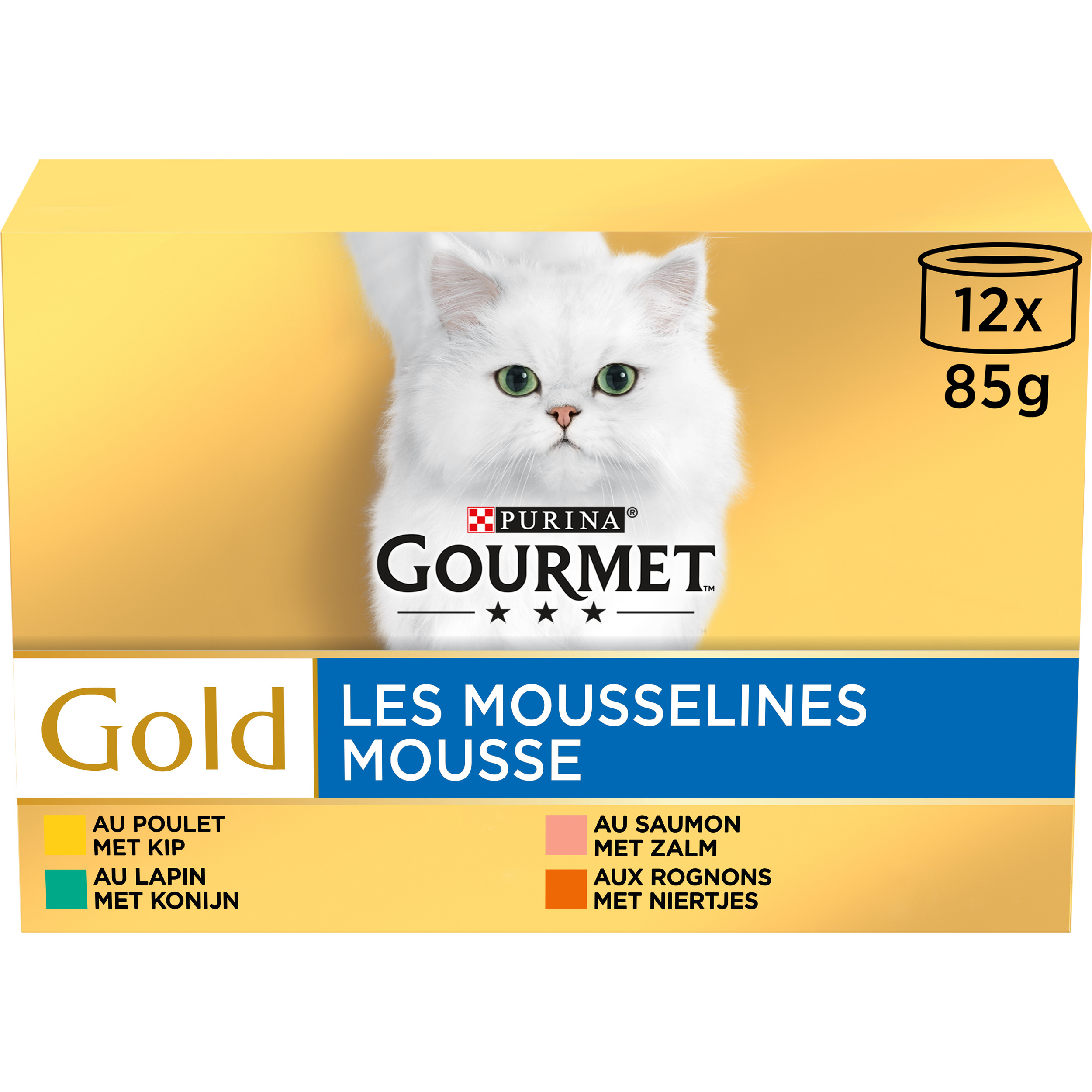 Gourmet Gold Fijne Mousse Kip 12X85G
