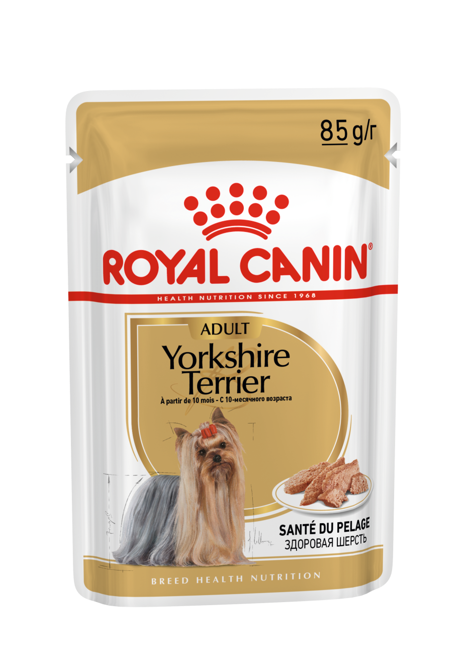 Royal Canin Yorkshire Terrier Adult  - Aliment humid pour chien adulte et mature -À partir de 10 mois (mousse) - 12x85g