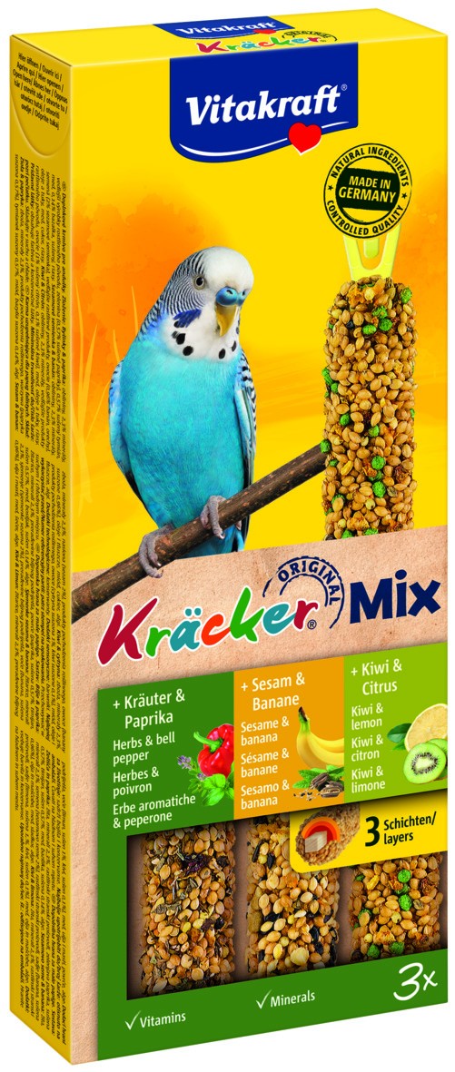 Kracker Trio-Mix Perruche Banane/Herbes/Kiwi