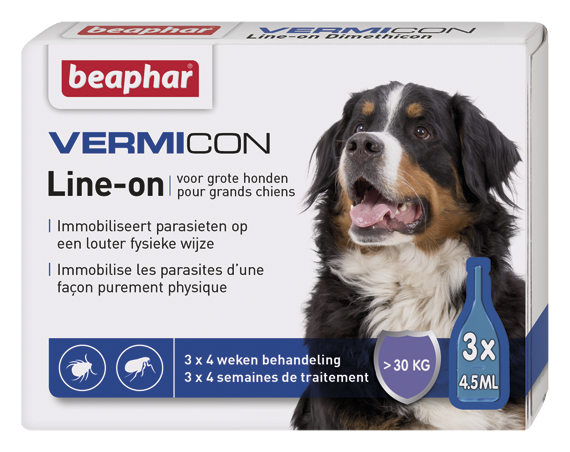 Beaphar Vermicon Line-On Grote Hond 3 X 4,5Ml 