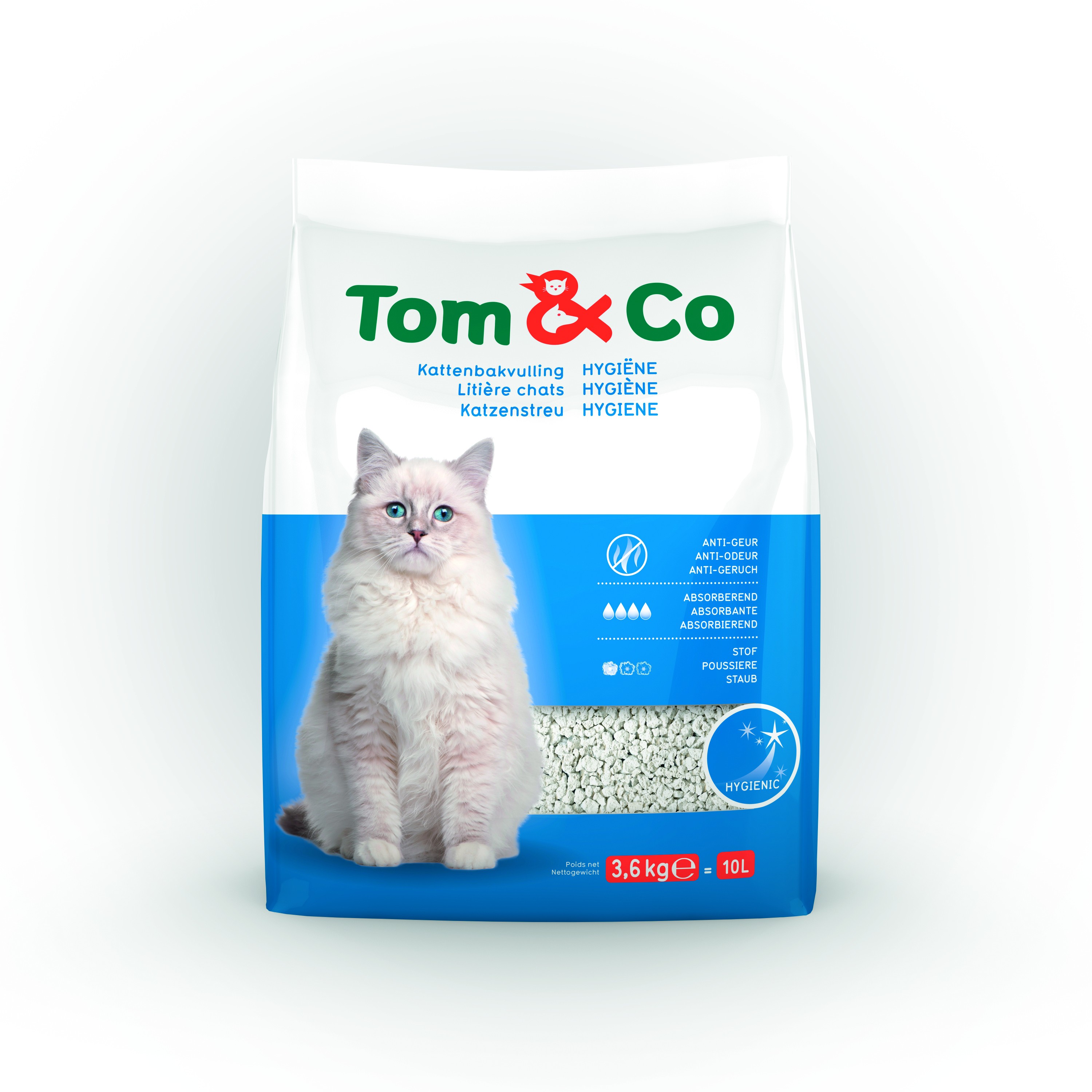 Tom&Co Kattenbakvulling Hygiene 10L