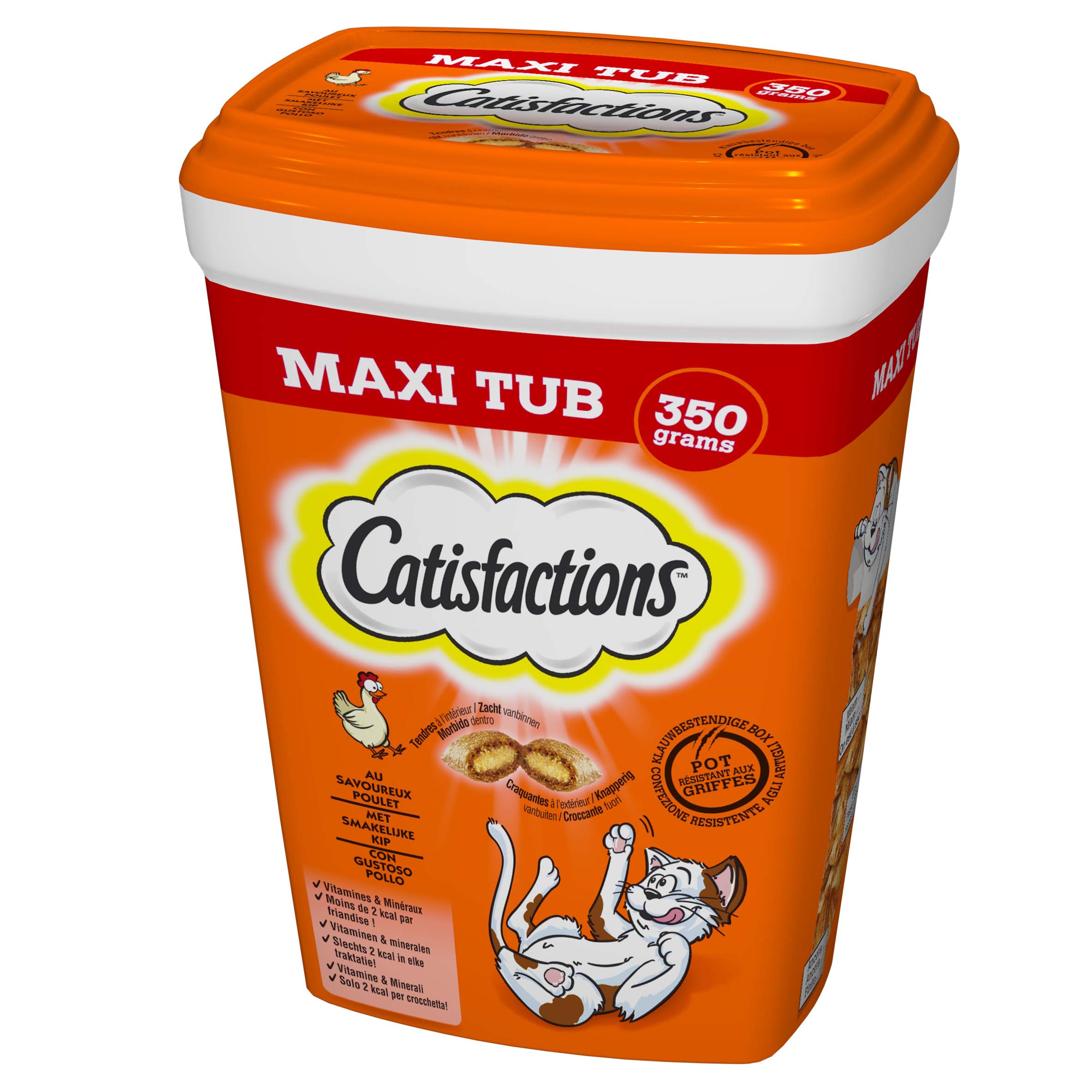 CATISFACTIONS TUB POULET 350G 