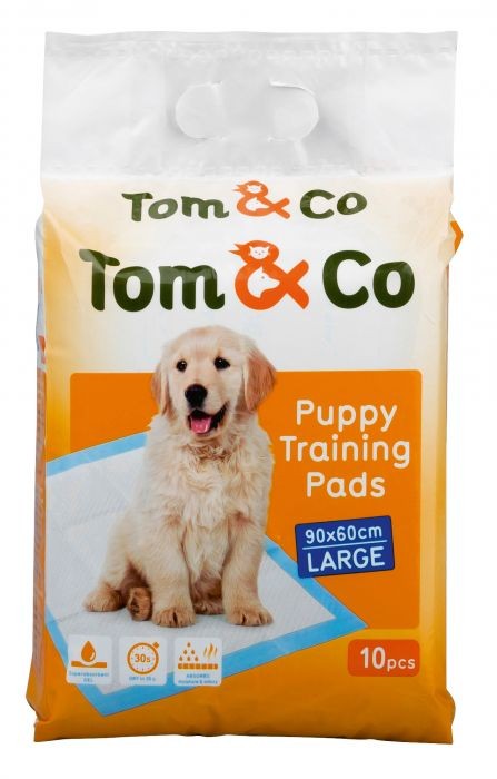 Tom&Co Puppy Training Pads 10St Large 90X60Cm