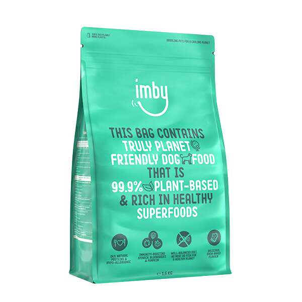 Imby Hondenvoer met plantaardige proteïnen adult 1,5KG