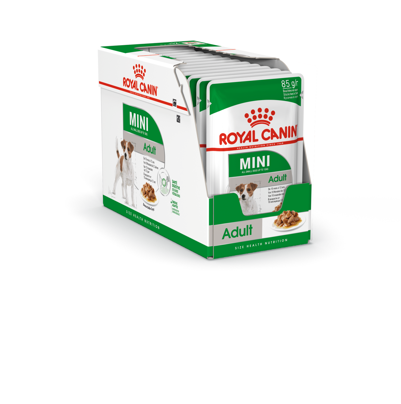 ROYAL CANIN® Mini Adult voor volwassen honden van kleine rassen (van 1 tot 10kg)Van 10 maanden tot 12 jaar 0,085kg