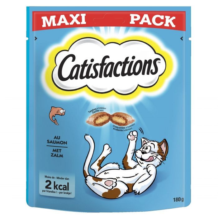 Catisfactions Chat Friandises Au Saumon Maxi Pack 180 G