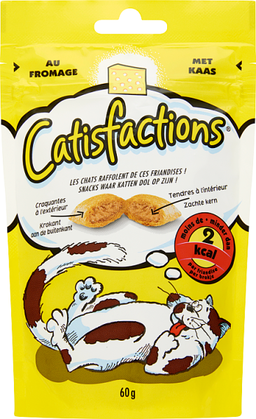 Catisfactions Chat Friandises Au Fromage 60 G