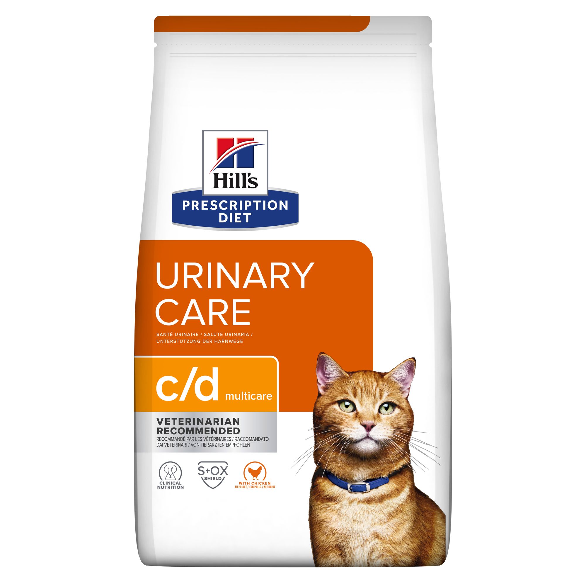 Hill's Prescription Diet c/d Urinary Multicare Croquettes pour Chat au Poulet 8 kg