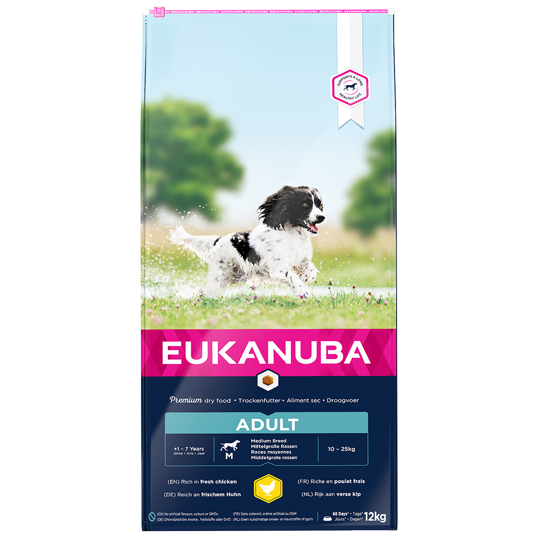 Eukanuba Euk Dog Active Adult Medium Breed 12Kg  