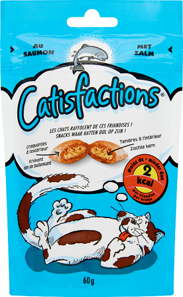 Catisfactions Chat Friandises Au Saumon 60 G