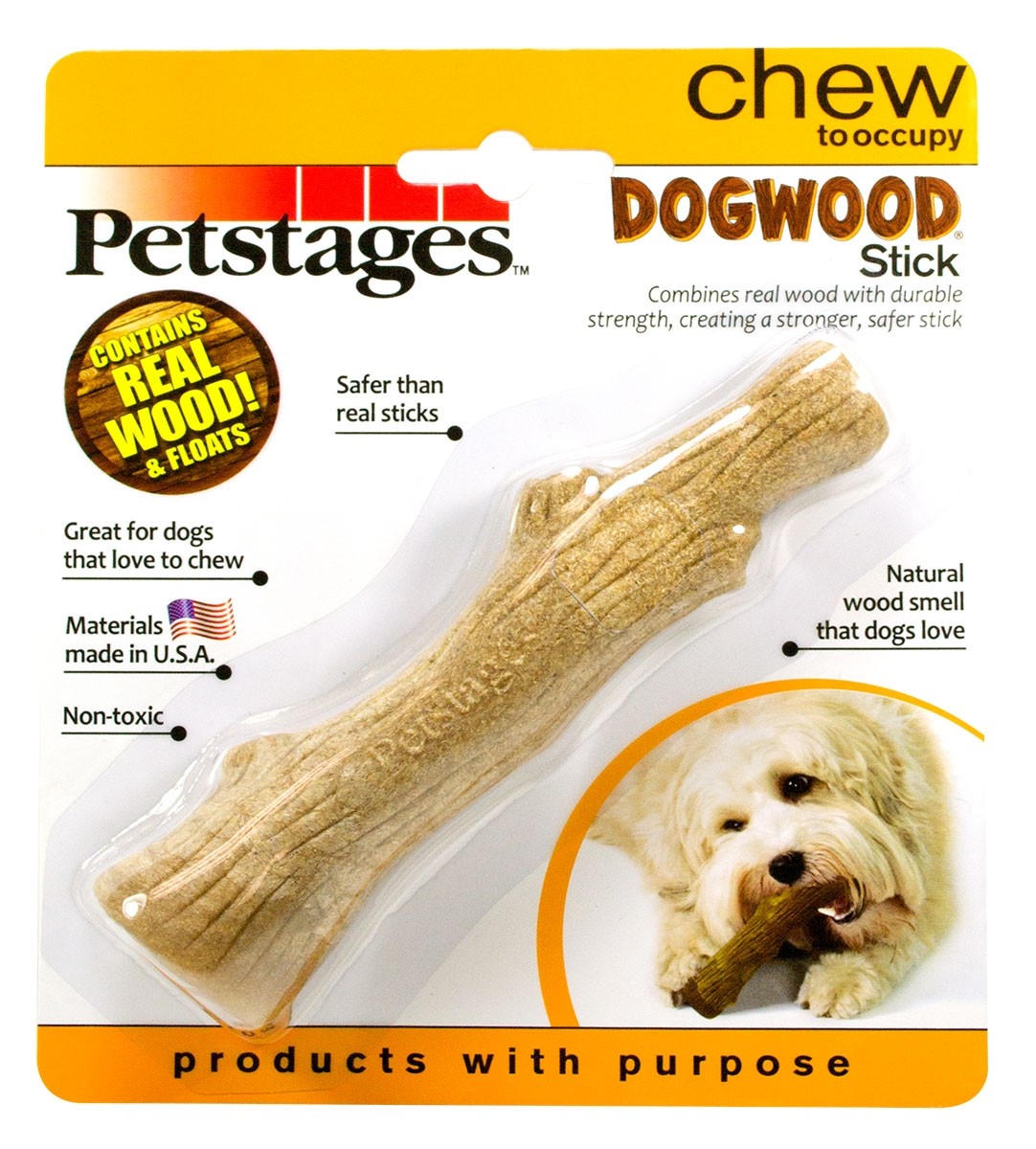 Petstages DURABLE STICK DOGWOOD SMALL 80g13,5x3x3 CM 