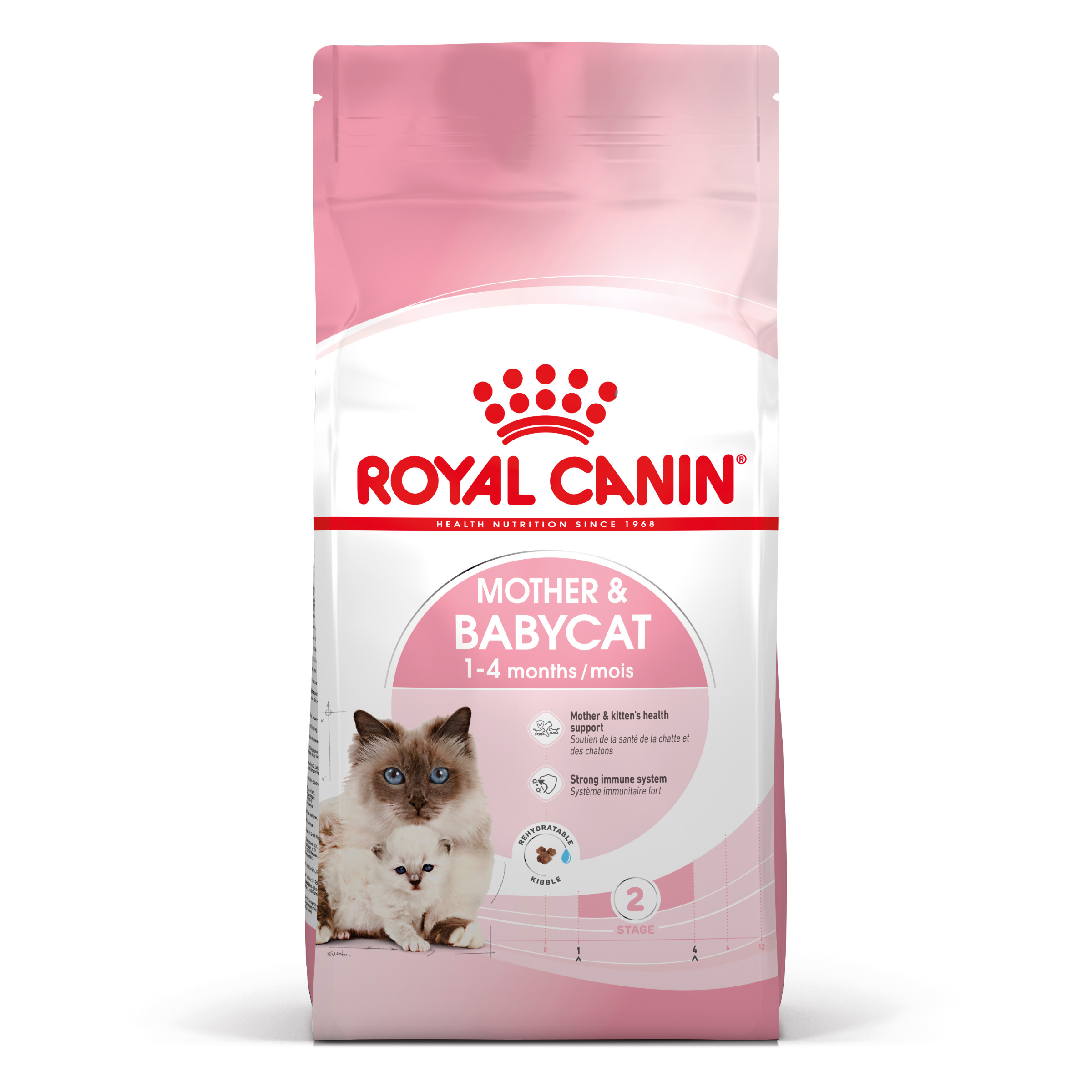 Royal Canin Mother & Babycat - Aliment pour chats - Spécial chatte en gestation/lactation et ses chatons 1er âge - 2kg