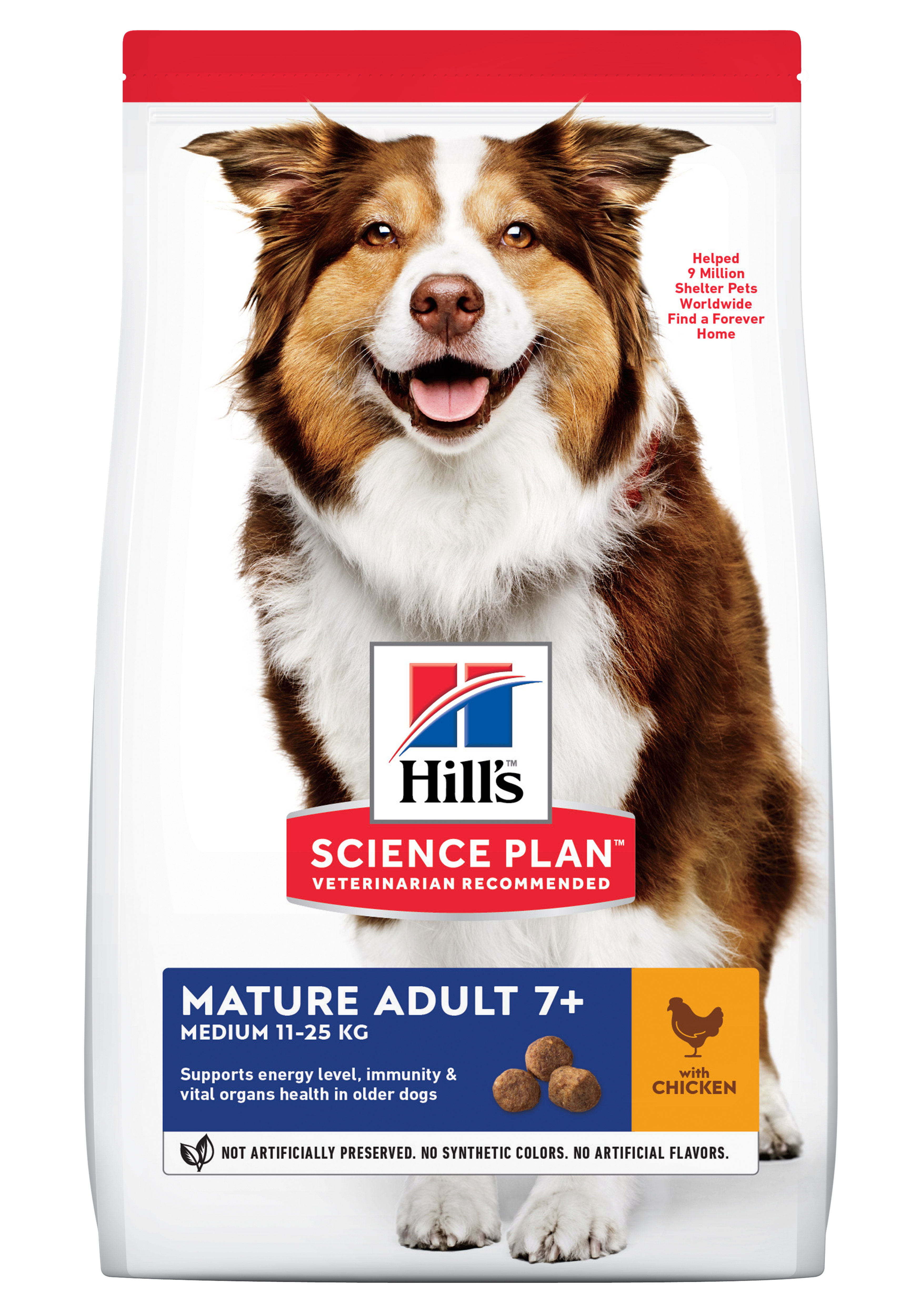HILL'S SCIENCE PLAN Mature Adult Medium hondenvoer kip 2,5kg