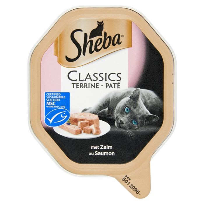 Sheba Kattenvoeding Classics Kuipje Paté Met Zalm 85 G