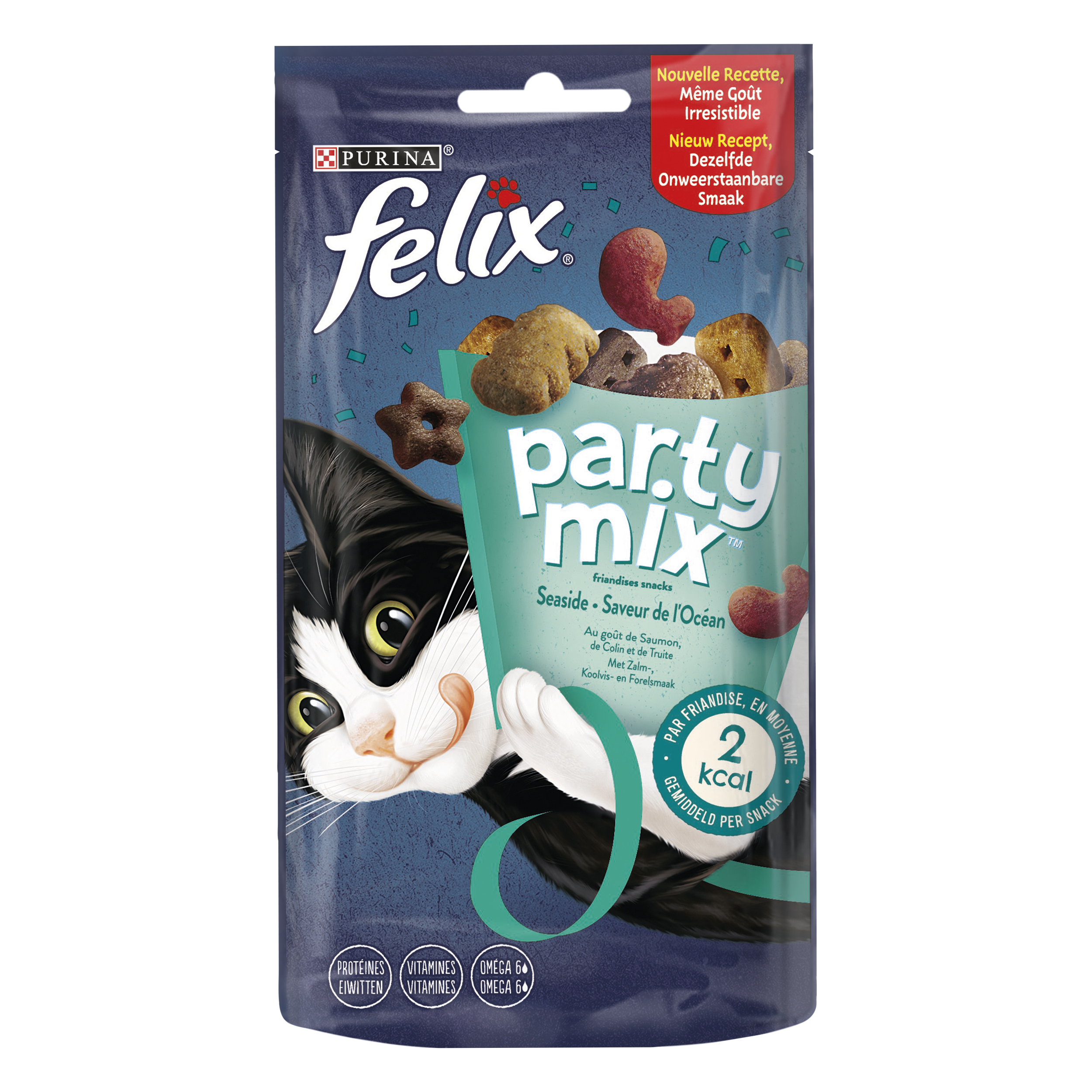 Felix Party Mix Seaside Kattensnacks   60G