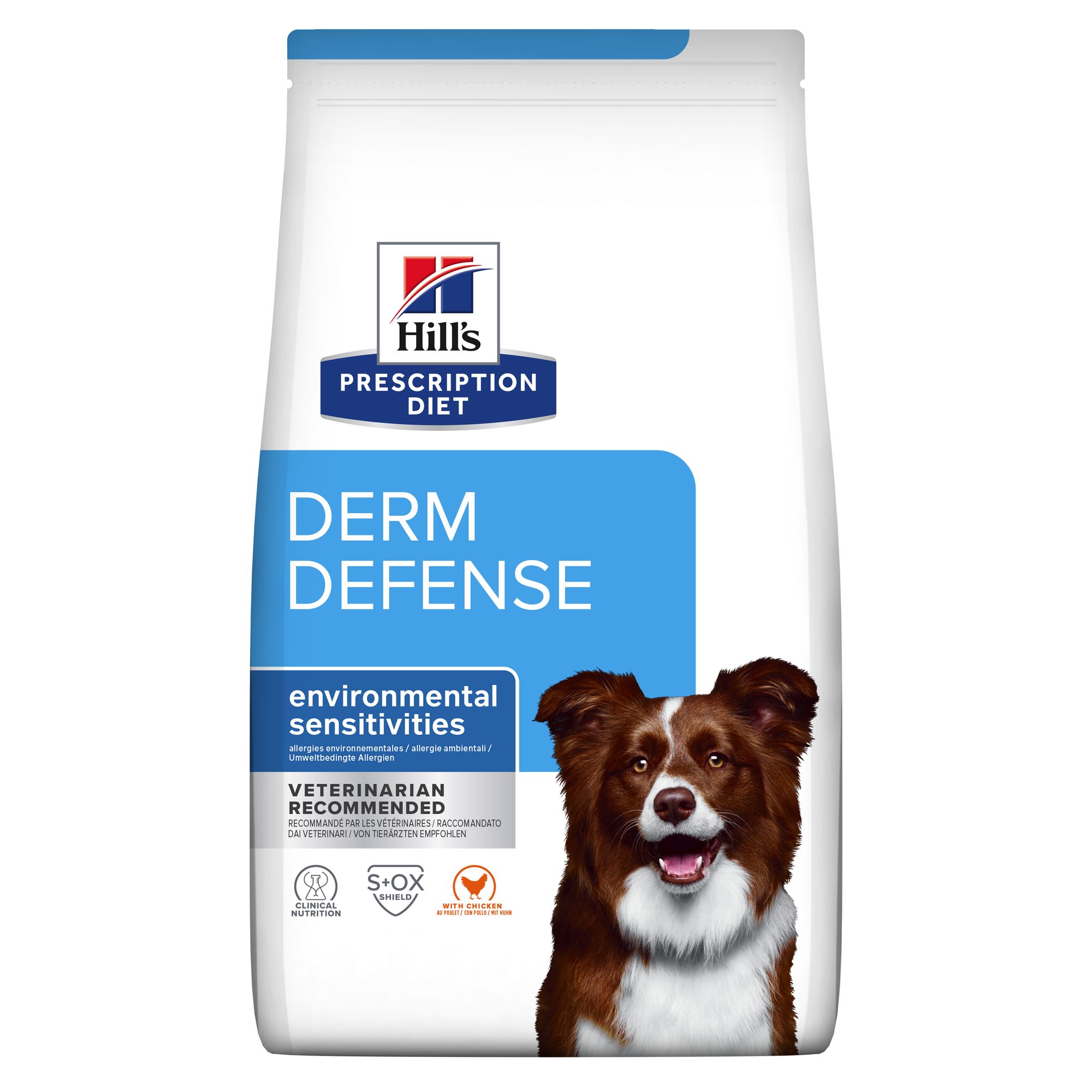 Hill's Prescription Diet Derm Defense Environmental Sensitivities Hondenvoer met Kip Zak 12kg
