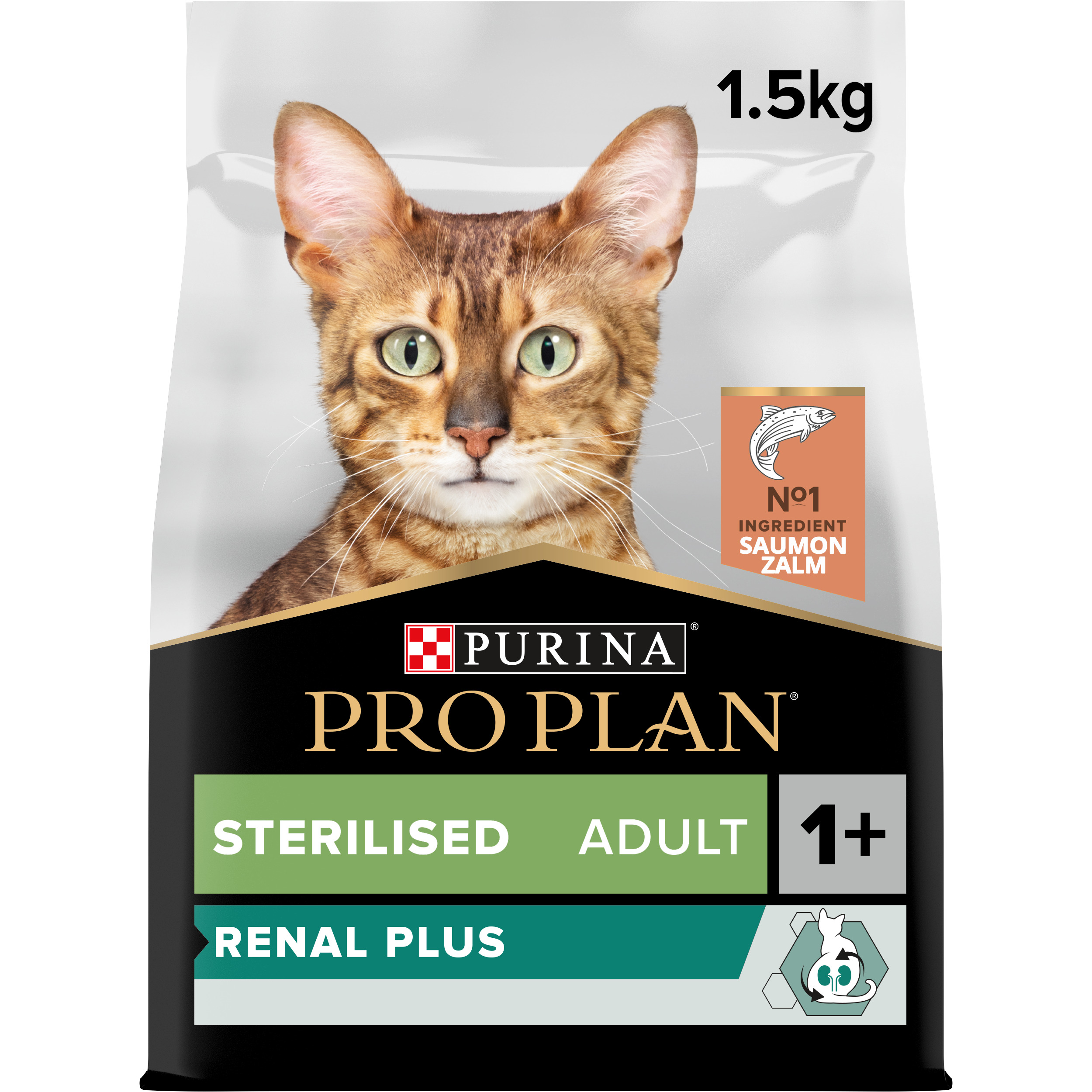 Kattenvoer Renal Plus (Adult / Sterilised) Zalm 1,5kg