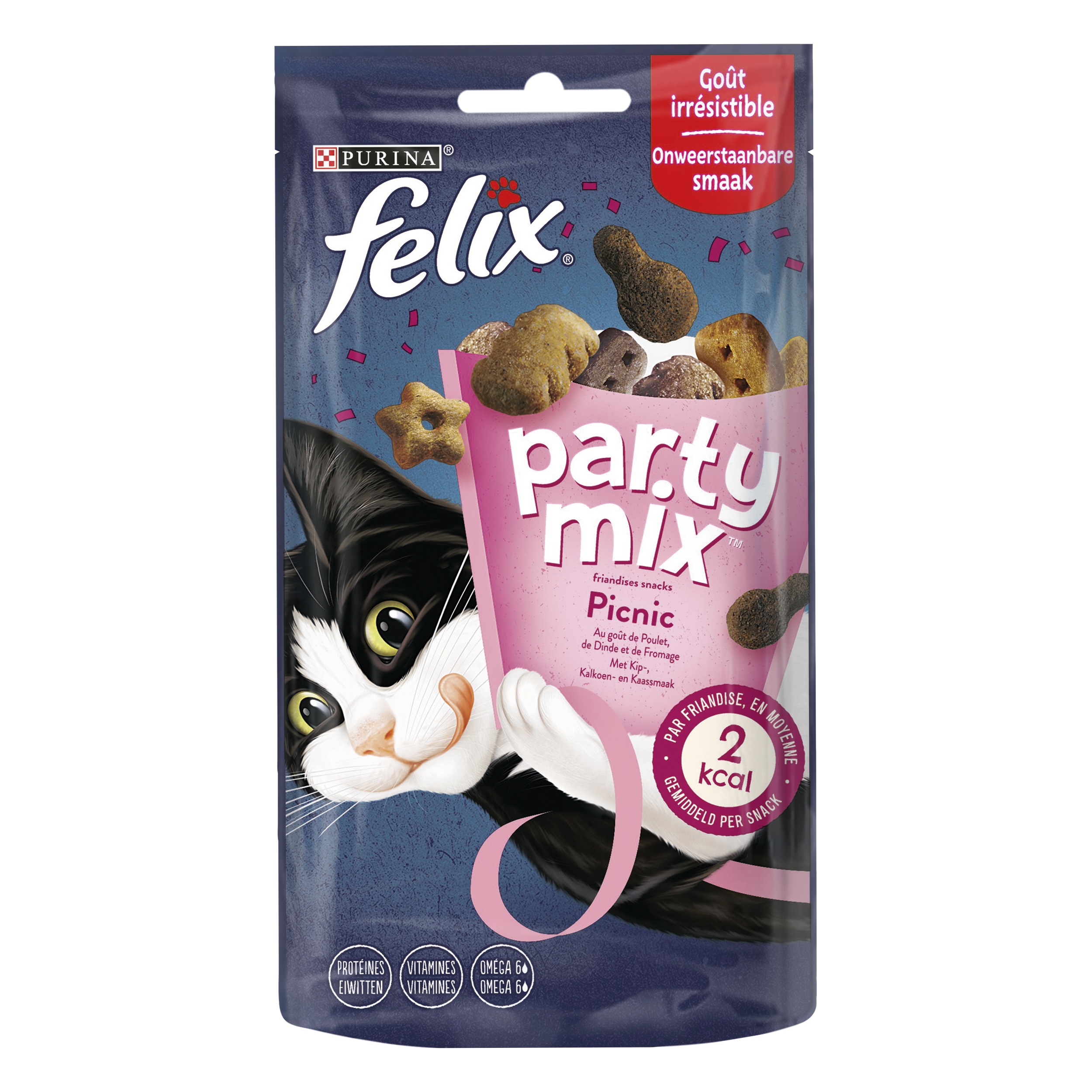 FELIX Party Mix Picnic Mix Snack Chat 60 g adult 