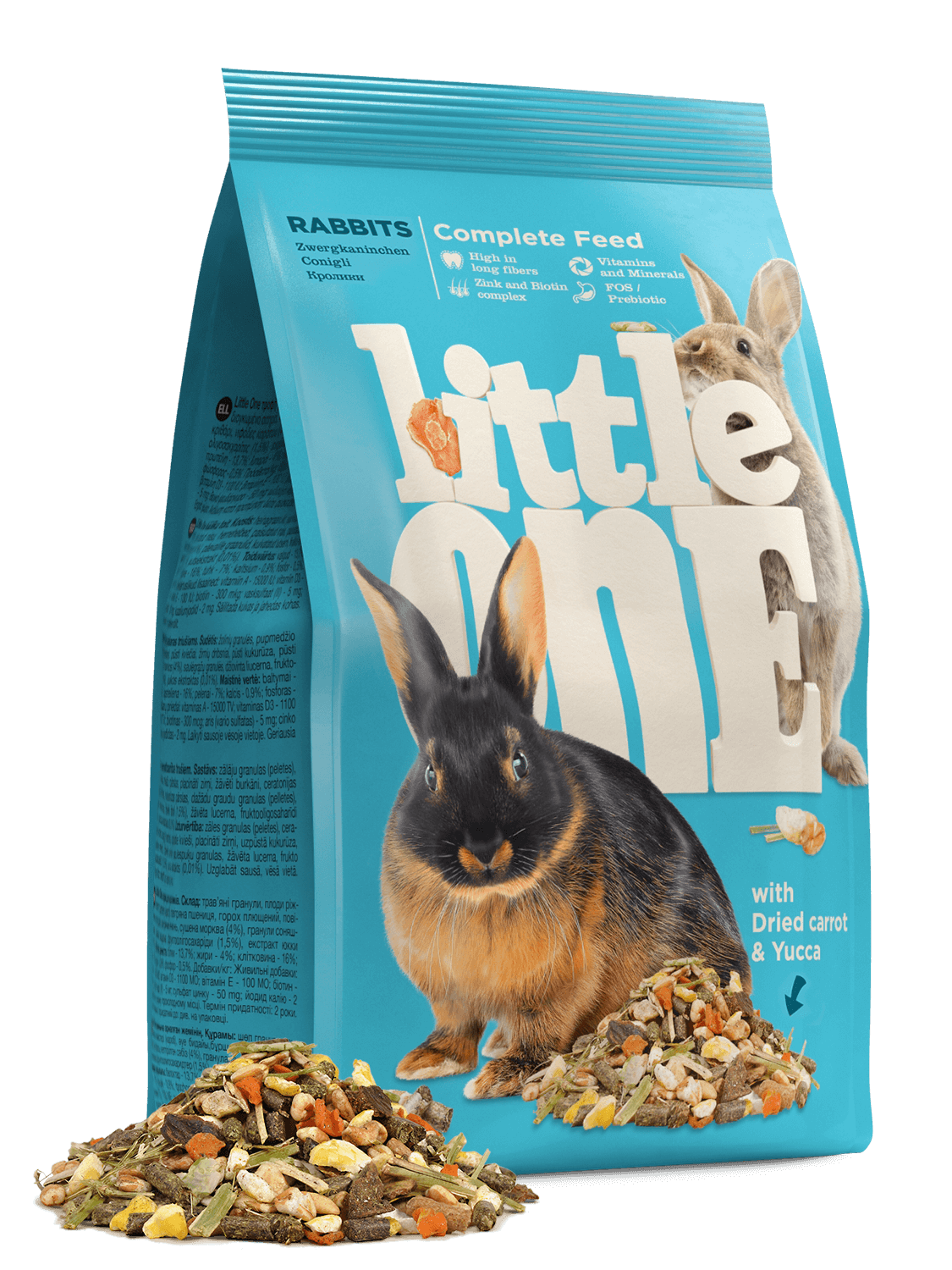 Compleet voer voor konijnen 2,3kg