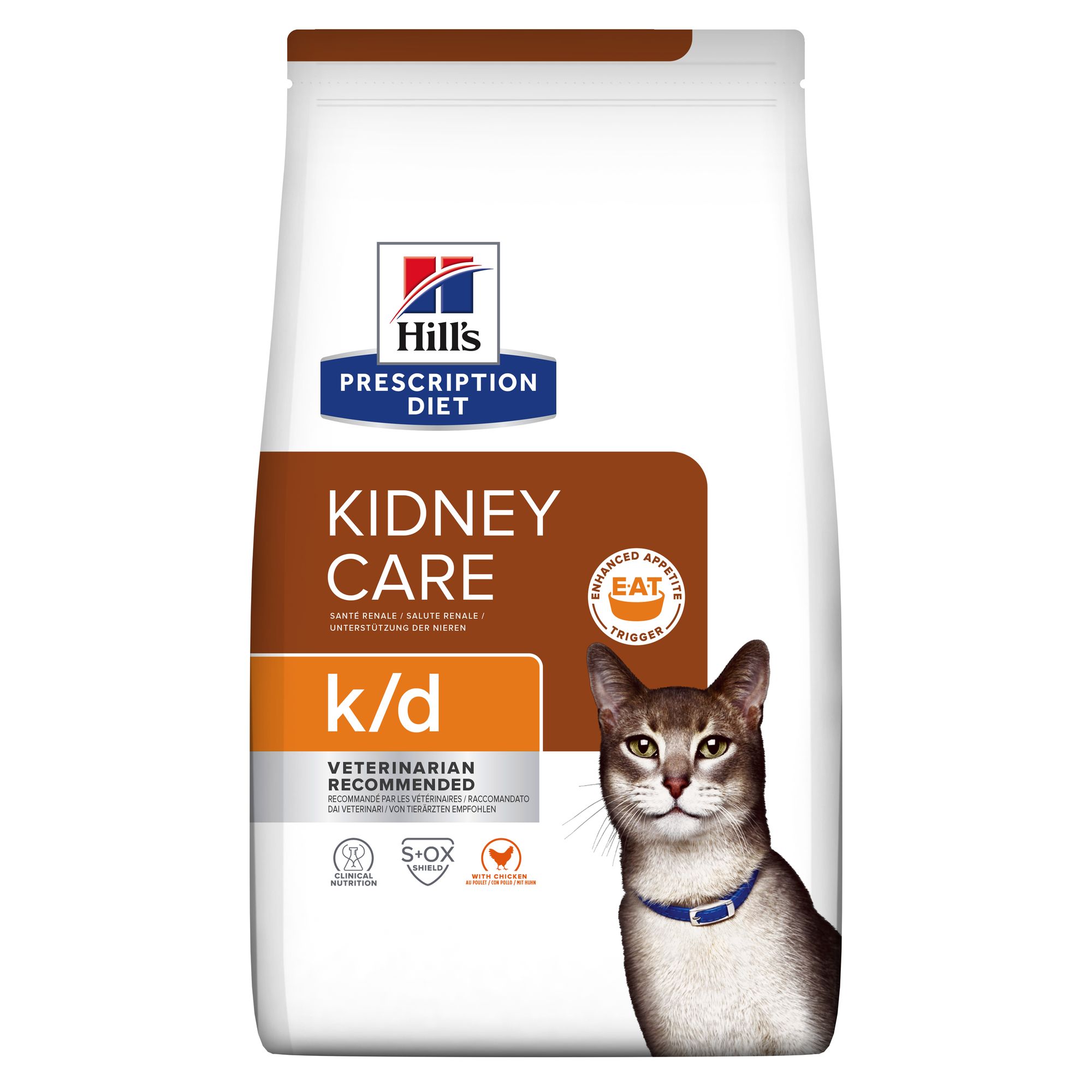Hill's Prescription Diet k/d Kidney Croquettes pour Chat au Poulet 3 kg