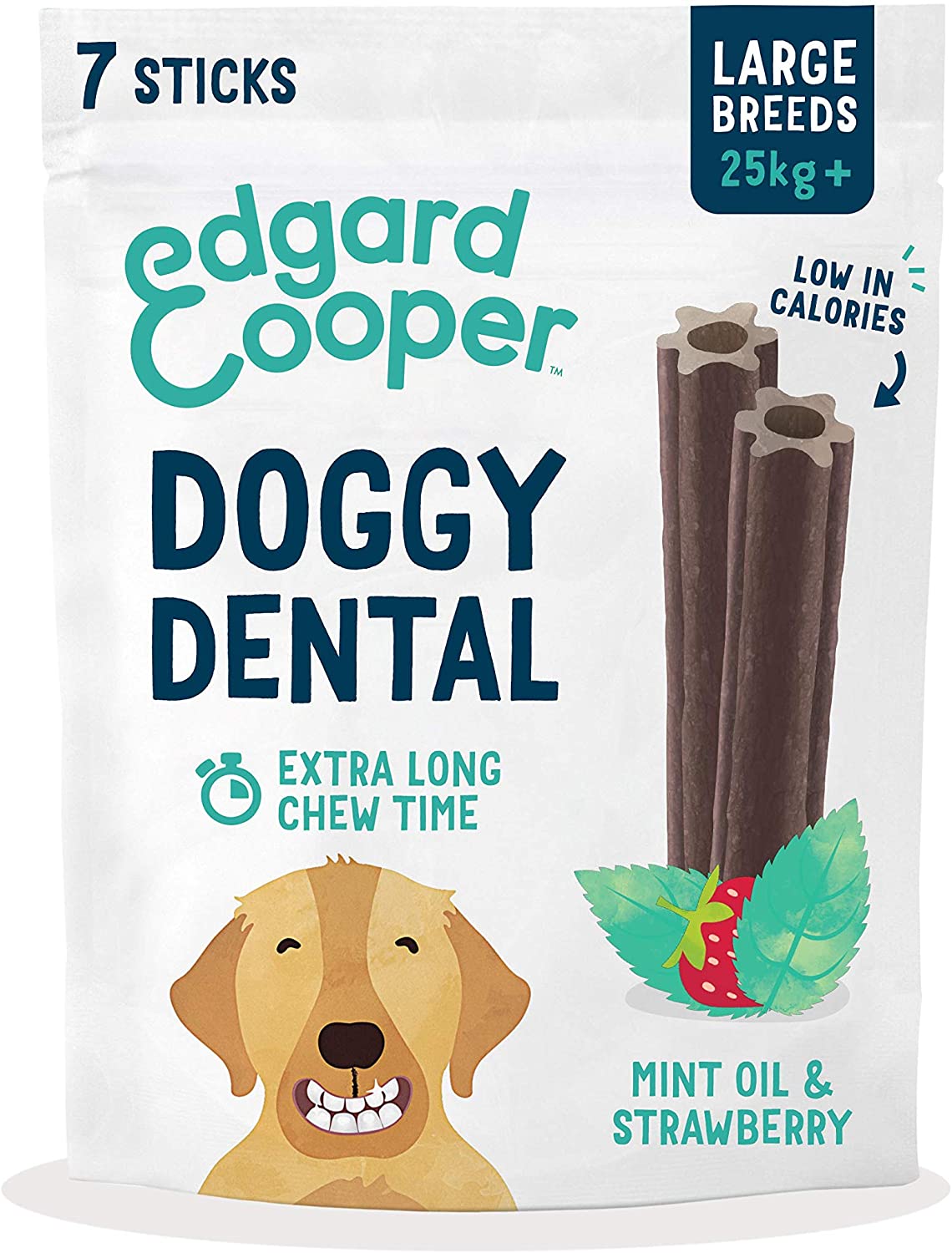 Edgard & Cooper Doggy Dental Munt & Aardbei 240G