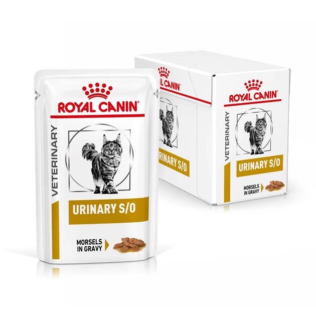 ROYAL CANIN VETERINARY VDIET CAT URINARY S/O MORCEAUX Porc/volaille ADULT 12*85g