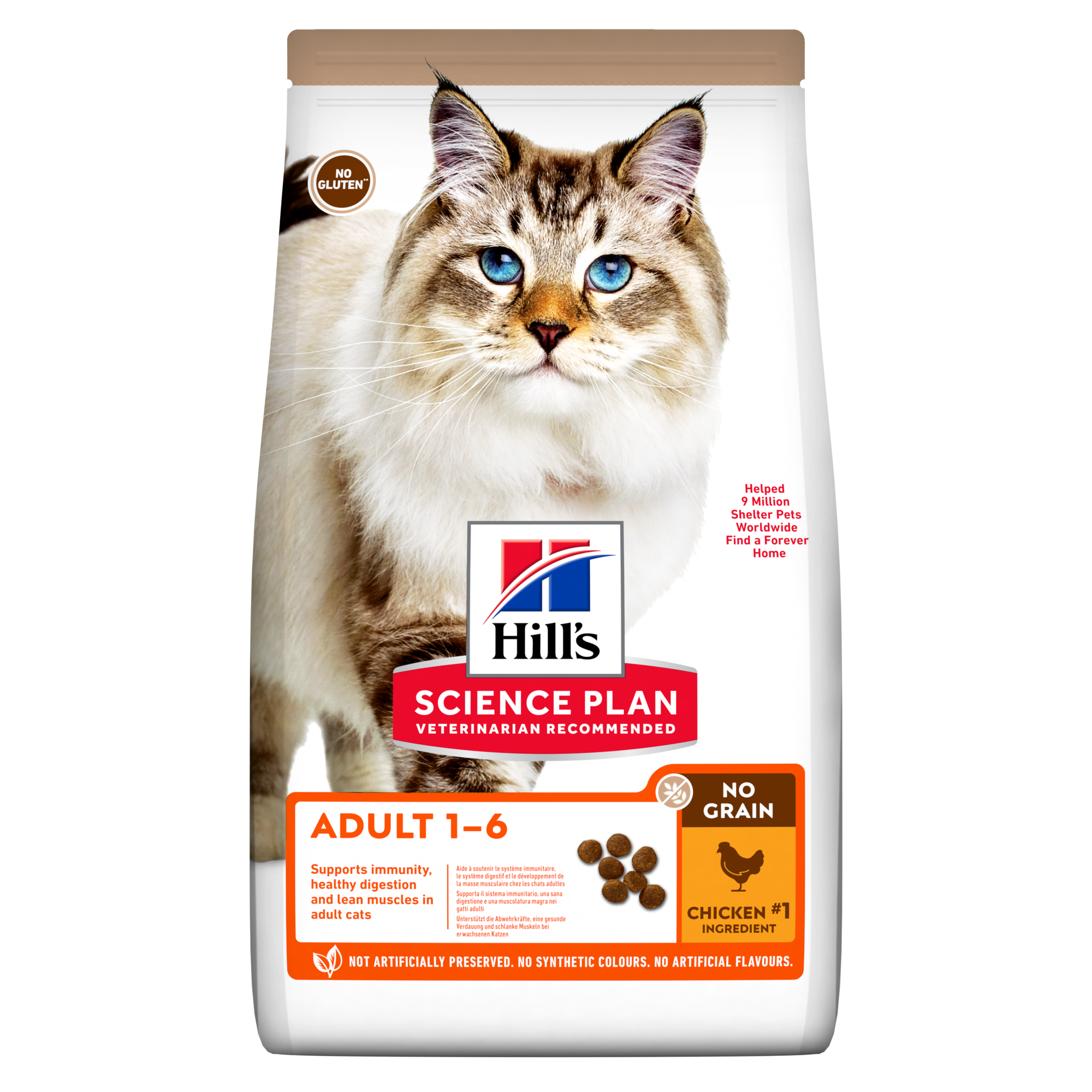 HILL'S SCIENCE PLAN Adult No Grain kattenvoer met kip 1,5kg